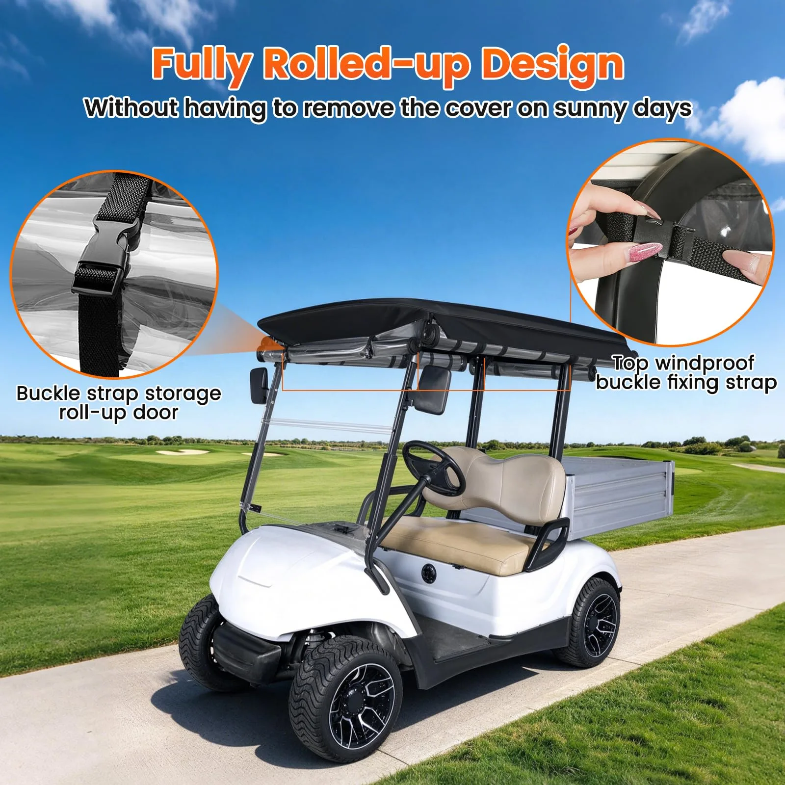 SANXIACAR Enclosure for Yamaha G29 Drive2 Golf Cart image 3
