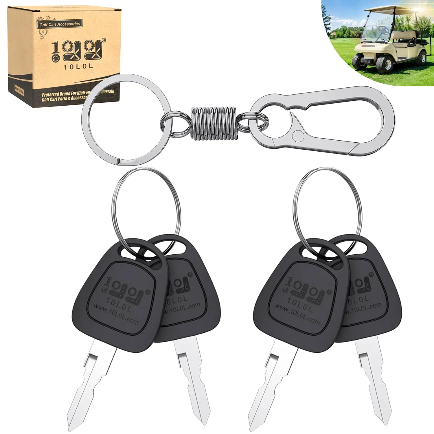 10L0L Club Car DS & Precedent Key and Motor Mount Kit image 2