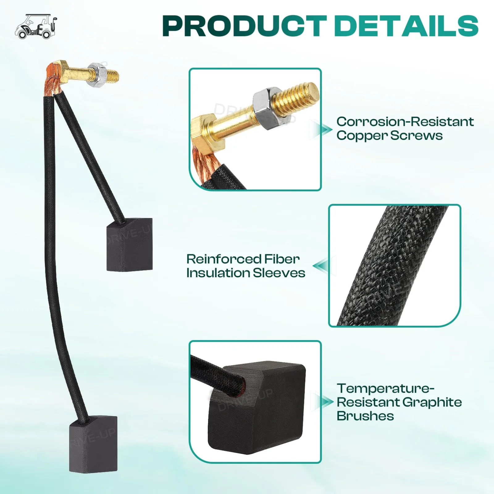 DRIVE UP ADC Motor Brush Kit for Club Car and E-Z-GO image 3
