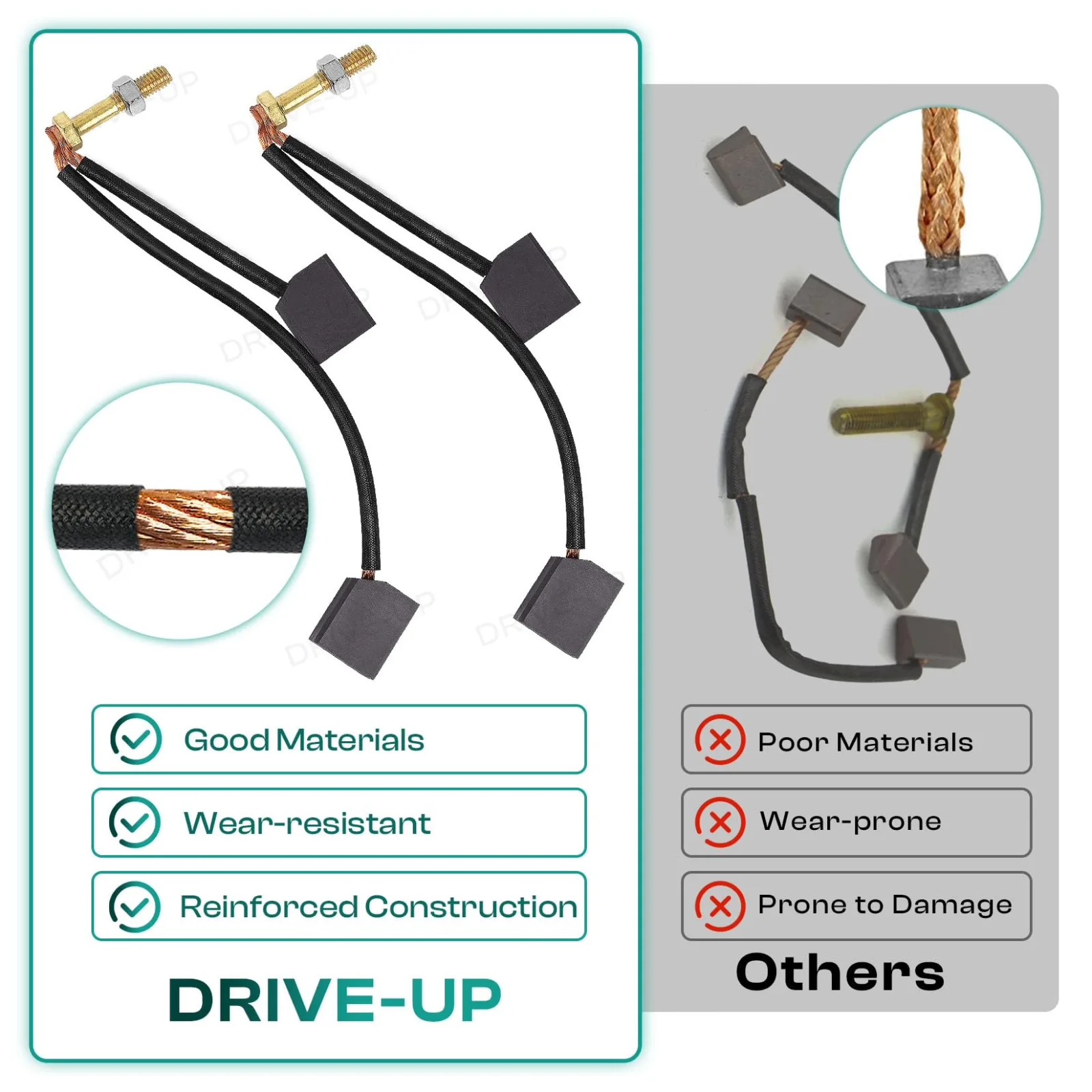 DRIVE UP ADC Motor Brush Kit for Club Car and E-Z-GO image 4
