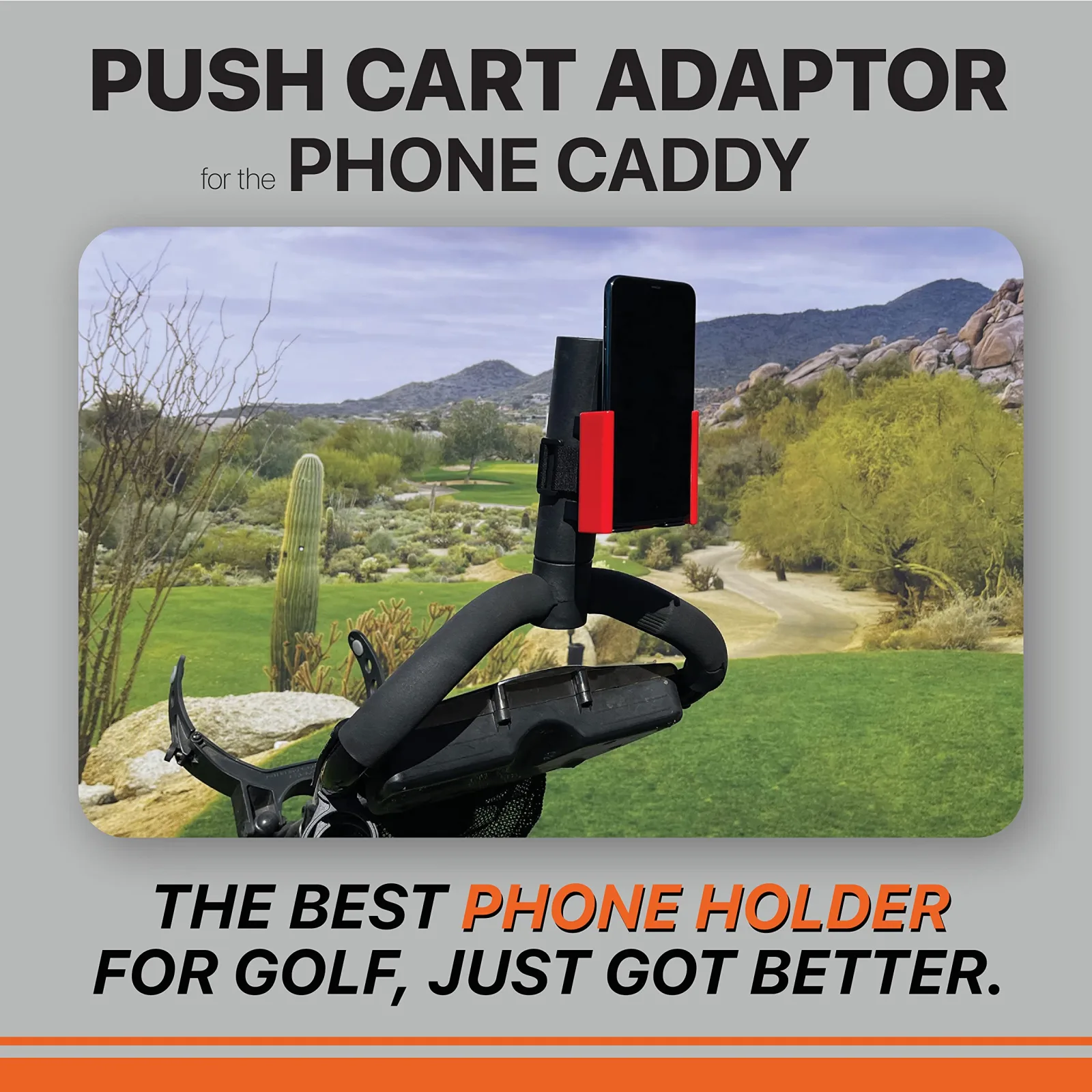 Desert Fox Golf Push Cart Adaptor for Phone Caddy image 2