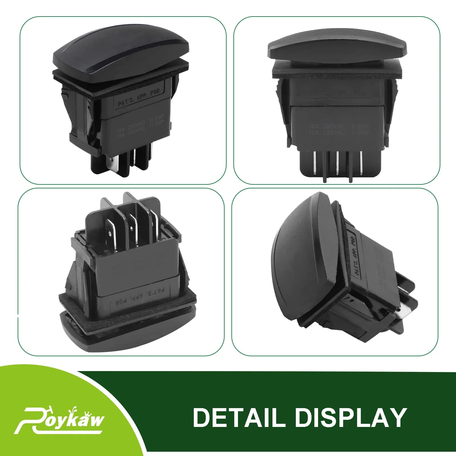 Roykaw 48V Forward/Reverse Switch for Club Car Golf Carts image 4