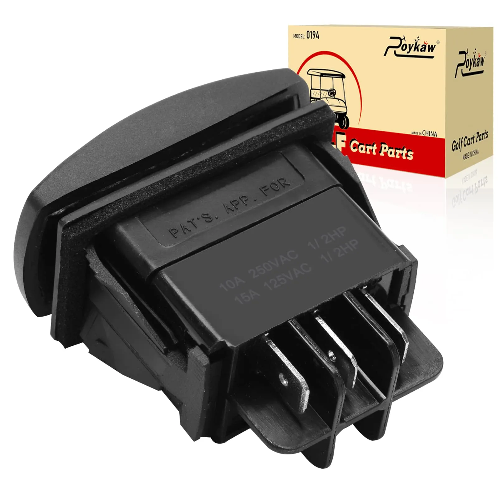 Roykaw 48V Forward/Reverse Switch for Club Car Golf Carts