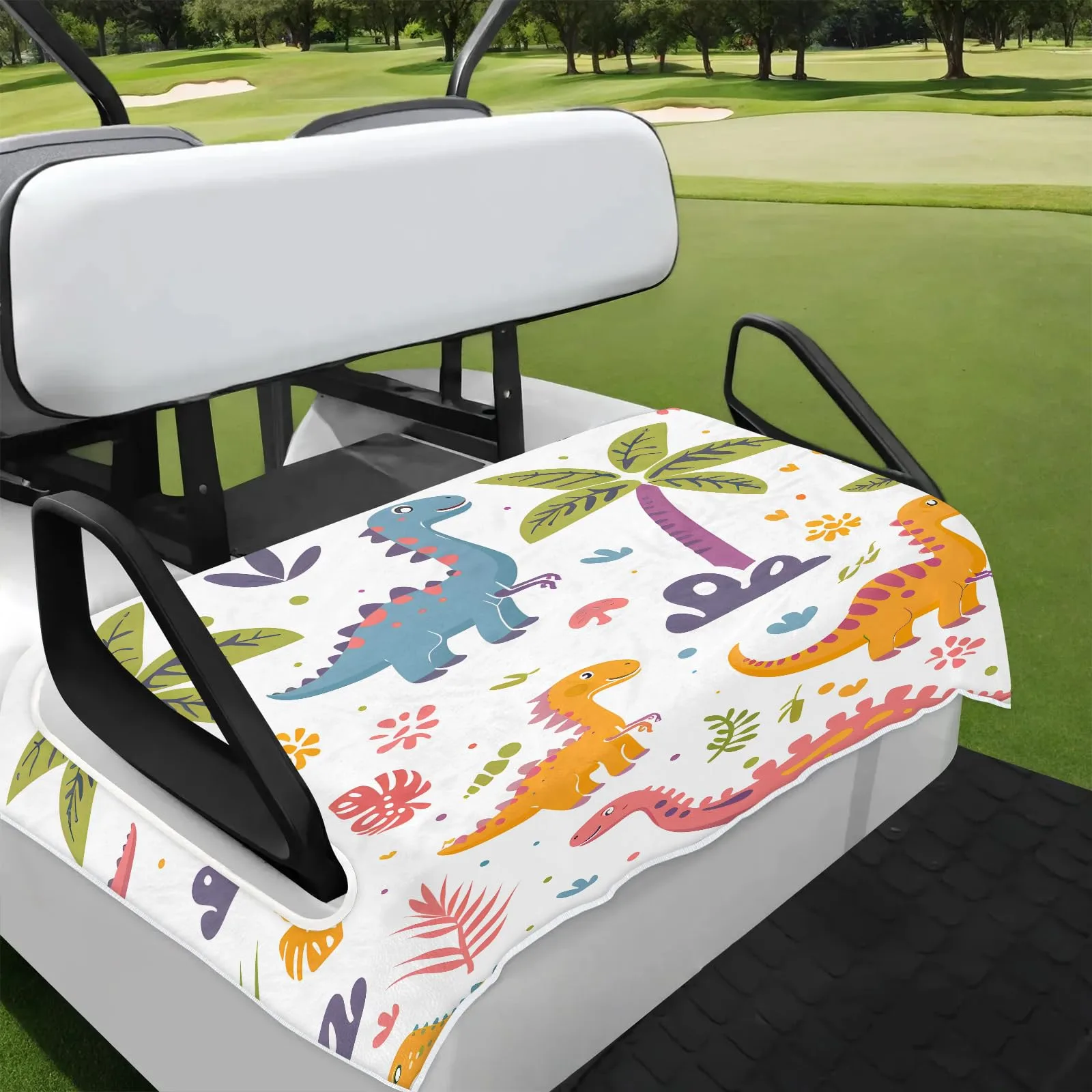 Tiveruda Golf Cart Seat Cover for Double Seats, 51 x 31 in