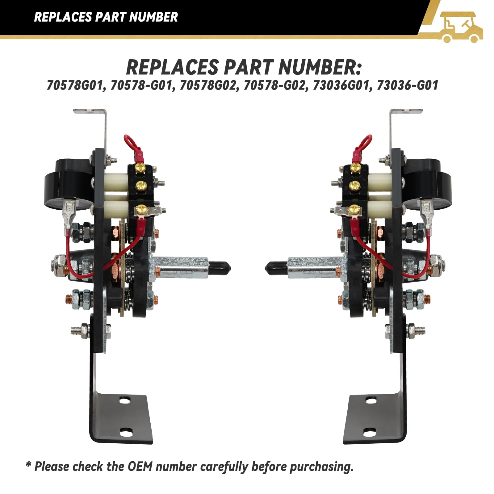 HANGKUNNEE Forward Reverse Switch for E-Z-GO TXT image 3