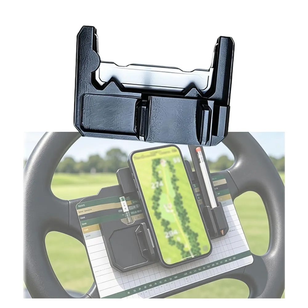 SADFGF Steering Wheel Phone & Scorecard Mount for Trojan EV T6