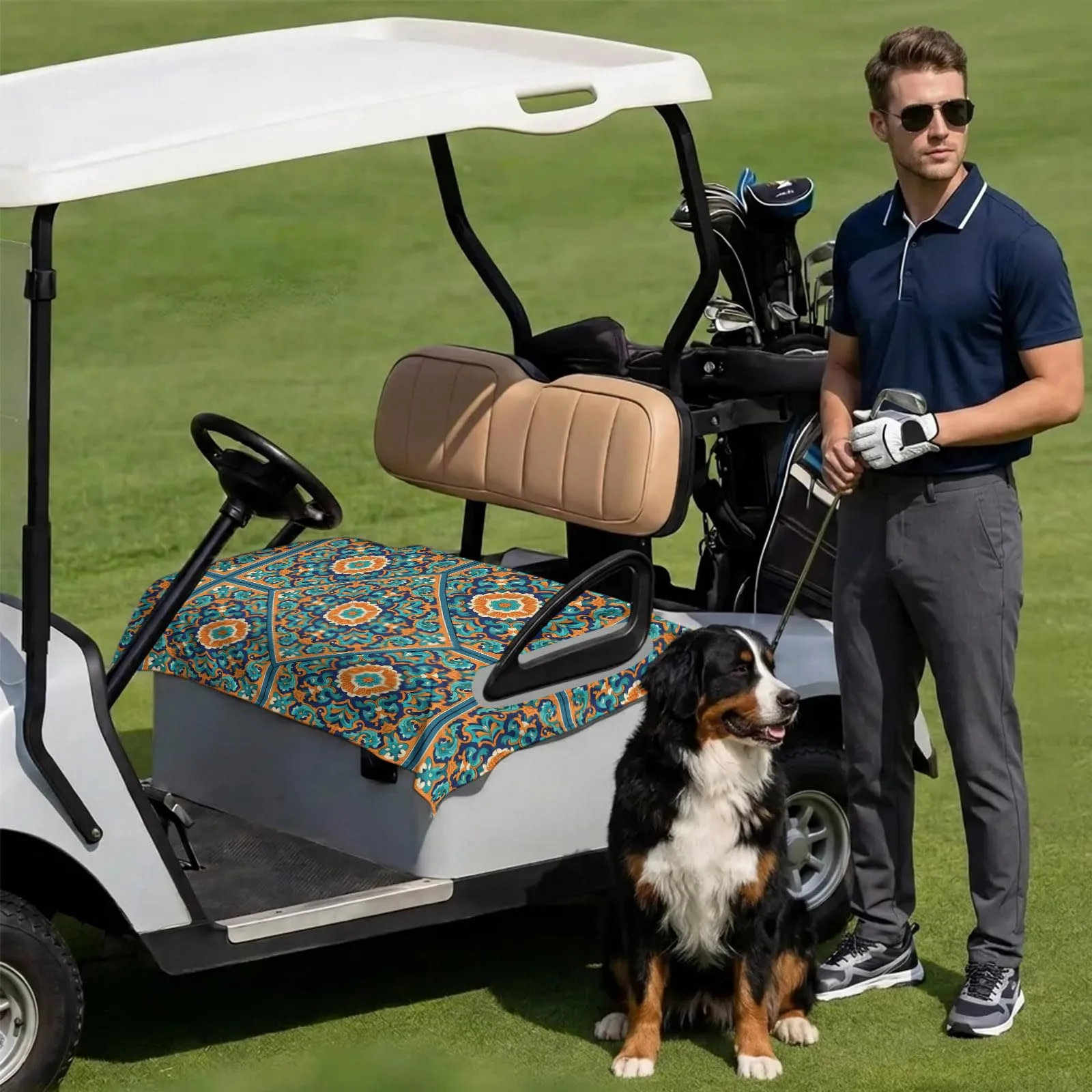 DecorLovee Golf Cart Seat Cover, 51 x 31 in image 3