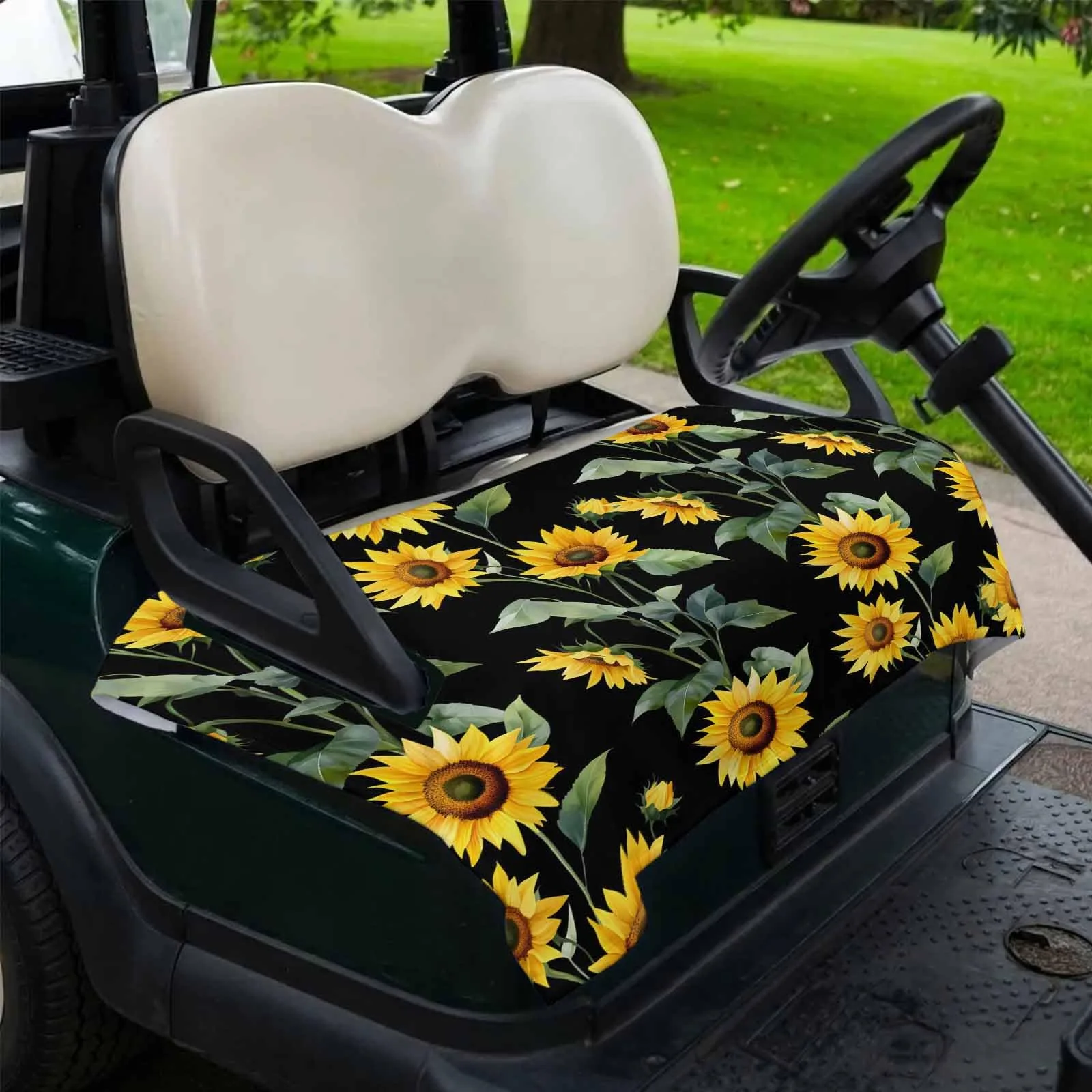 Trosturdspn Sunflower Golf Cart Seat Towel Blanket