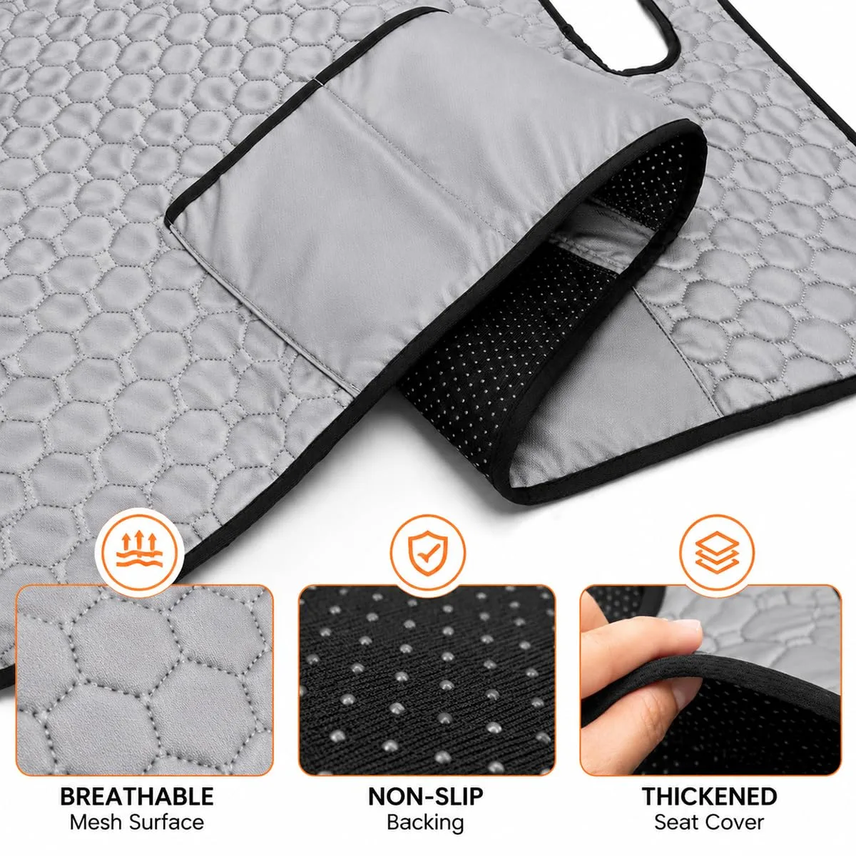YNCTCWX Quilted Seat Cover for ICON i40X (2026) - Gray image 3