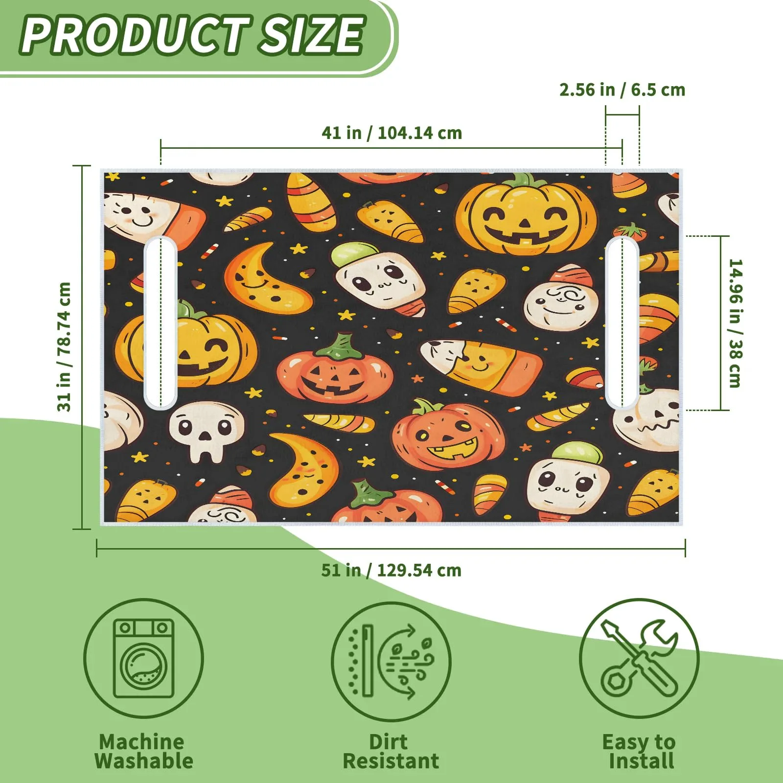Tiveruda Golf Cart Seat Cover 51" x 31" Microfiber for 2-Person Seats image 2