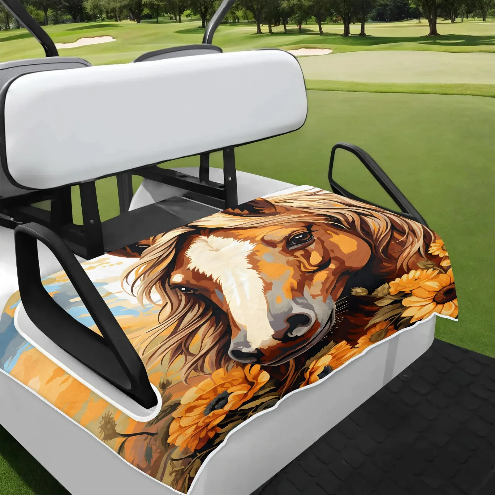 Tiveruda Golf Cart Seat Cover Blanket, 51 x 31 Inches