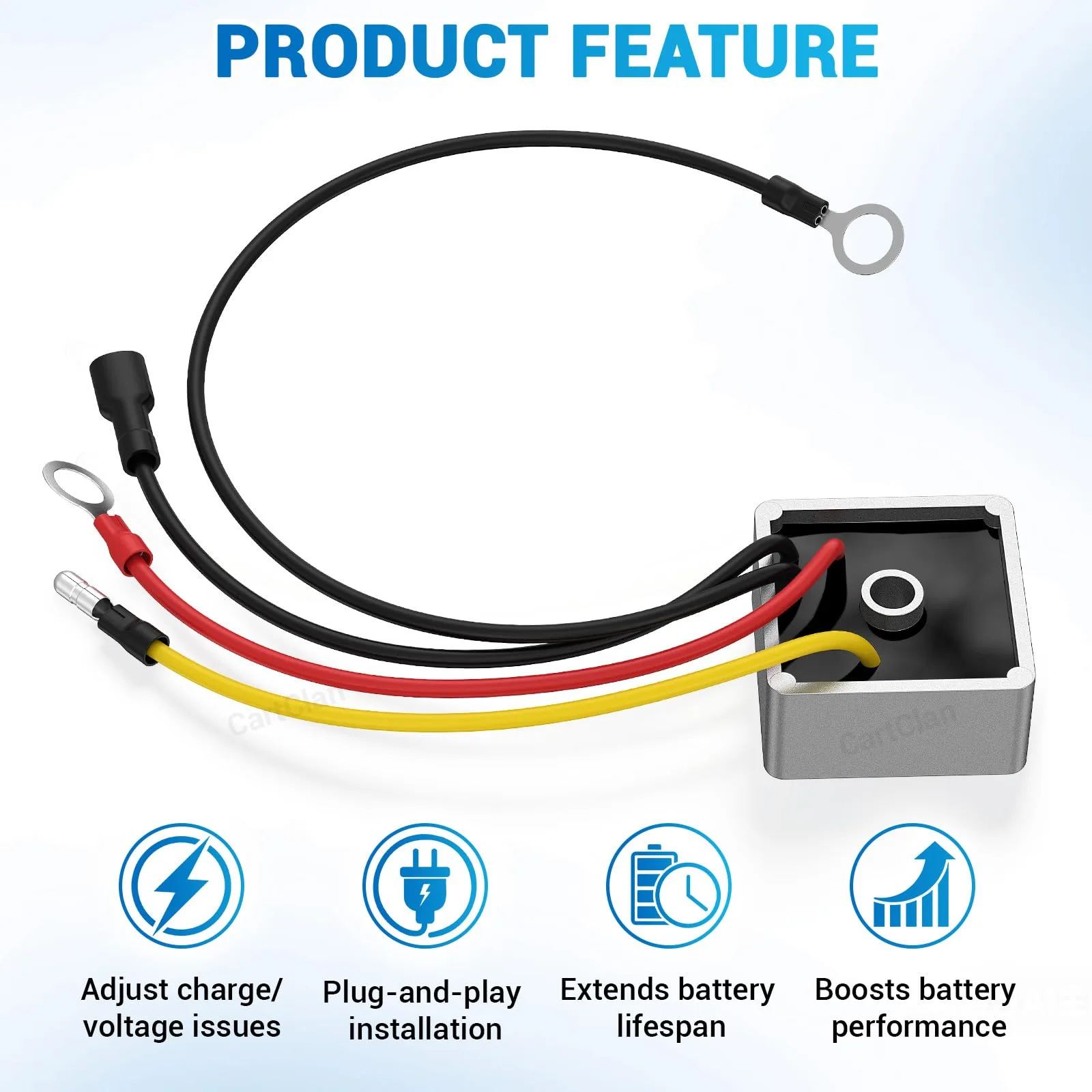 CartClan CT-0210 Voltage Regulator for Club Car DS image 3