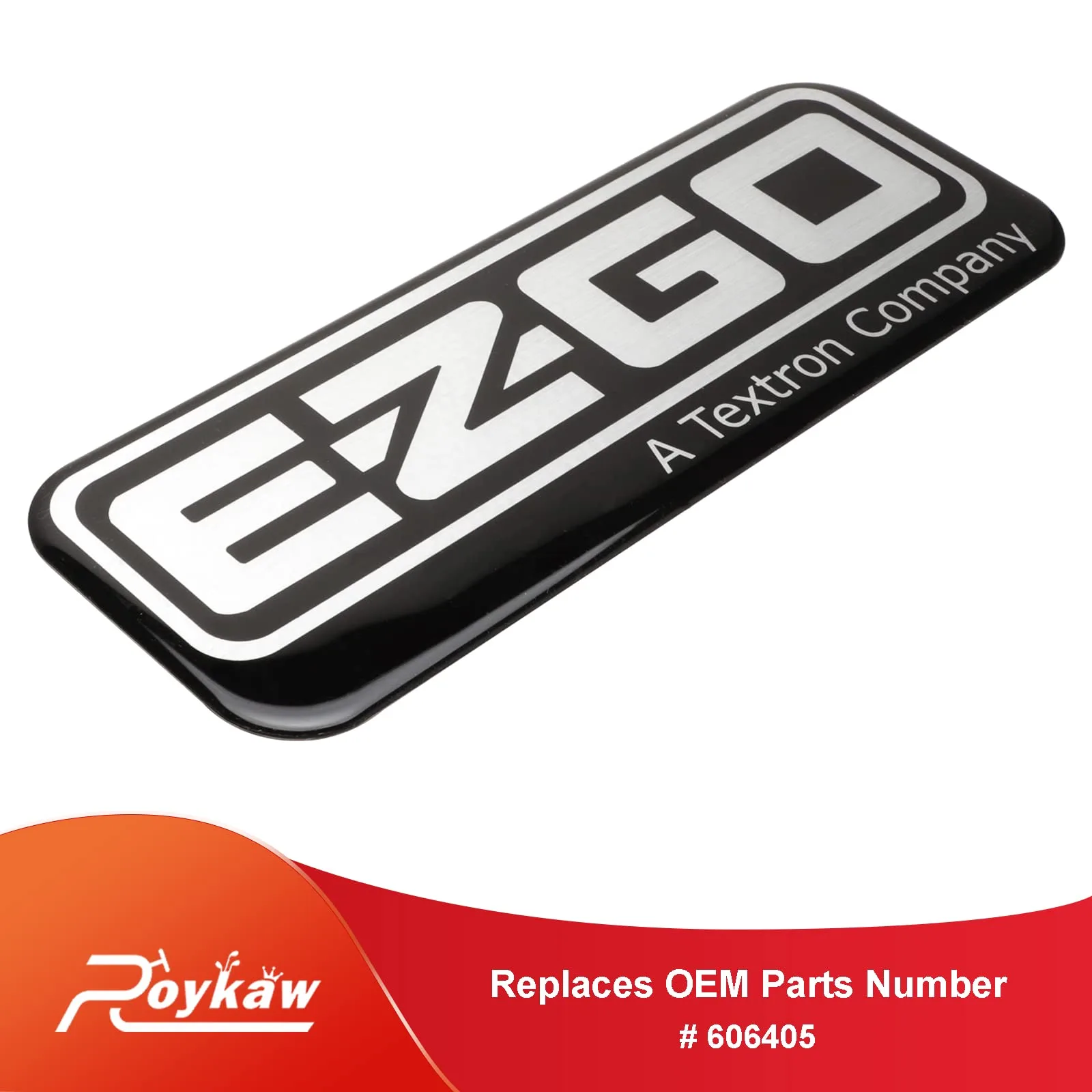 Roykaw Name Plate Emblem for E-Z-GO RXV Golf Carts image 4