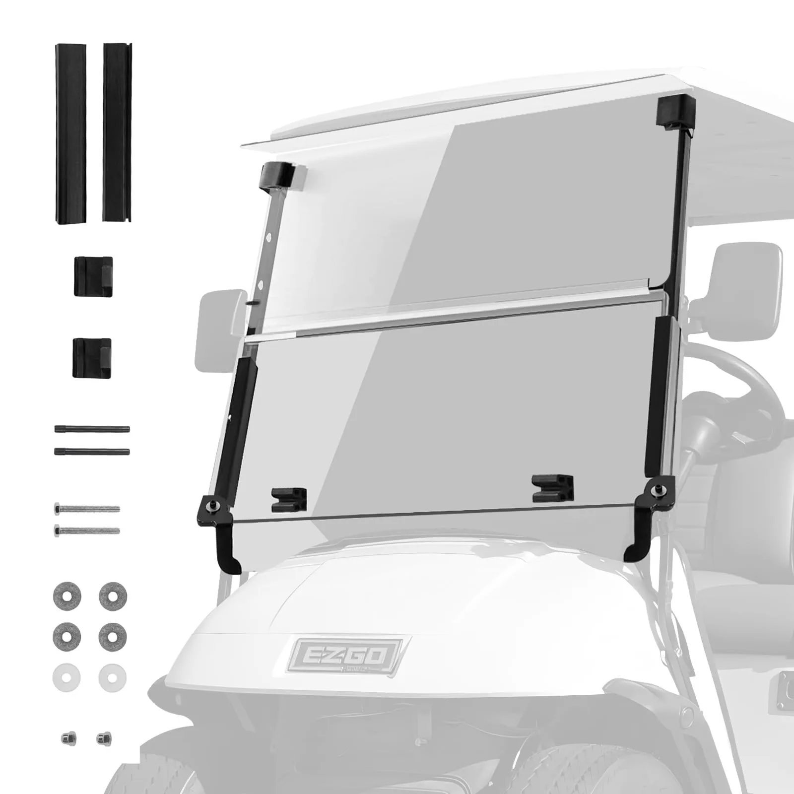 VPAHub Clear Foldable Windshield for E-Z-GO TXT 1995-2013 image 2