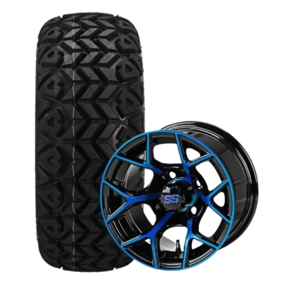 REVENGE 12-Inch Golf Cart Wheels and Tires Set of 4