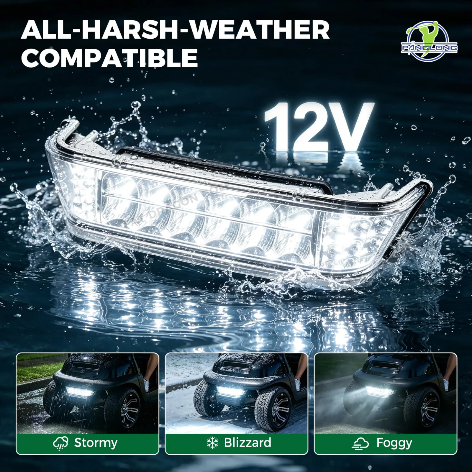 Panglong 12V LED Headlight Bar for Club Car Precedent — Excellence102524801 image 3
