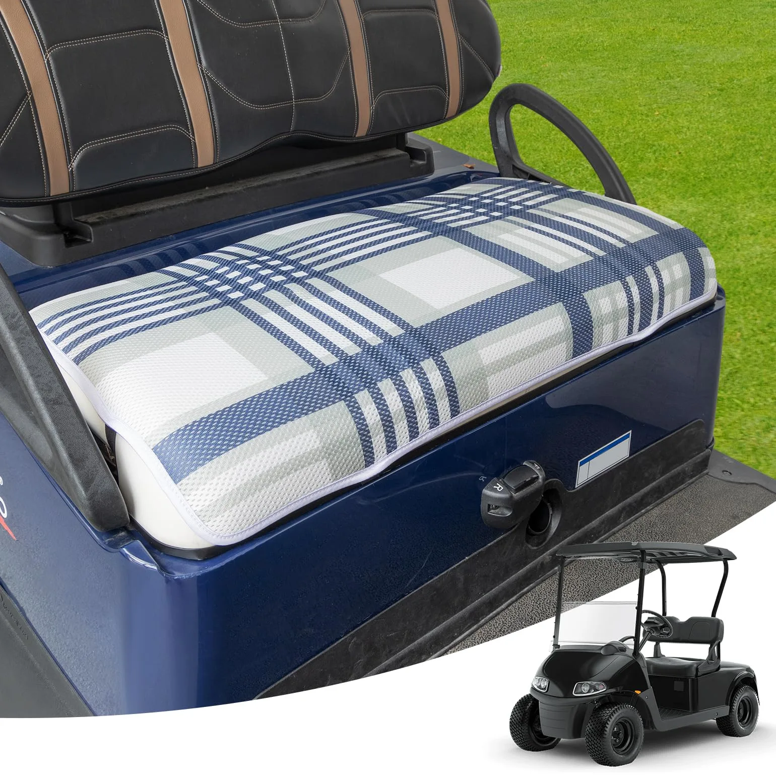 KEMIMOTO Universal Golf Cart Seat Cover KMB1408-00001-WH
