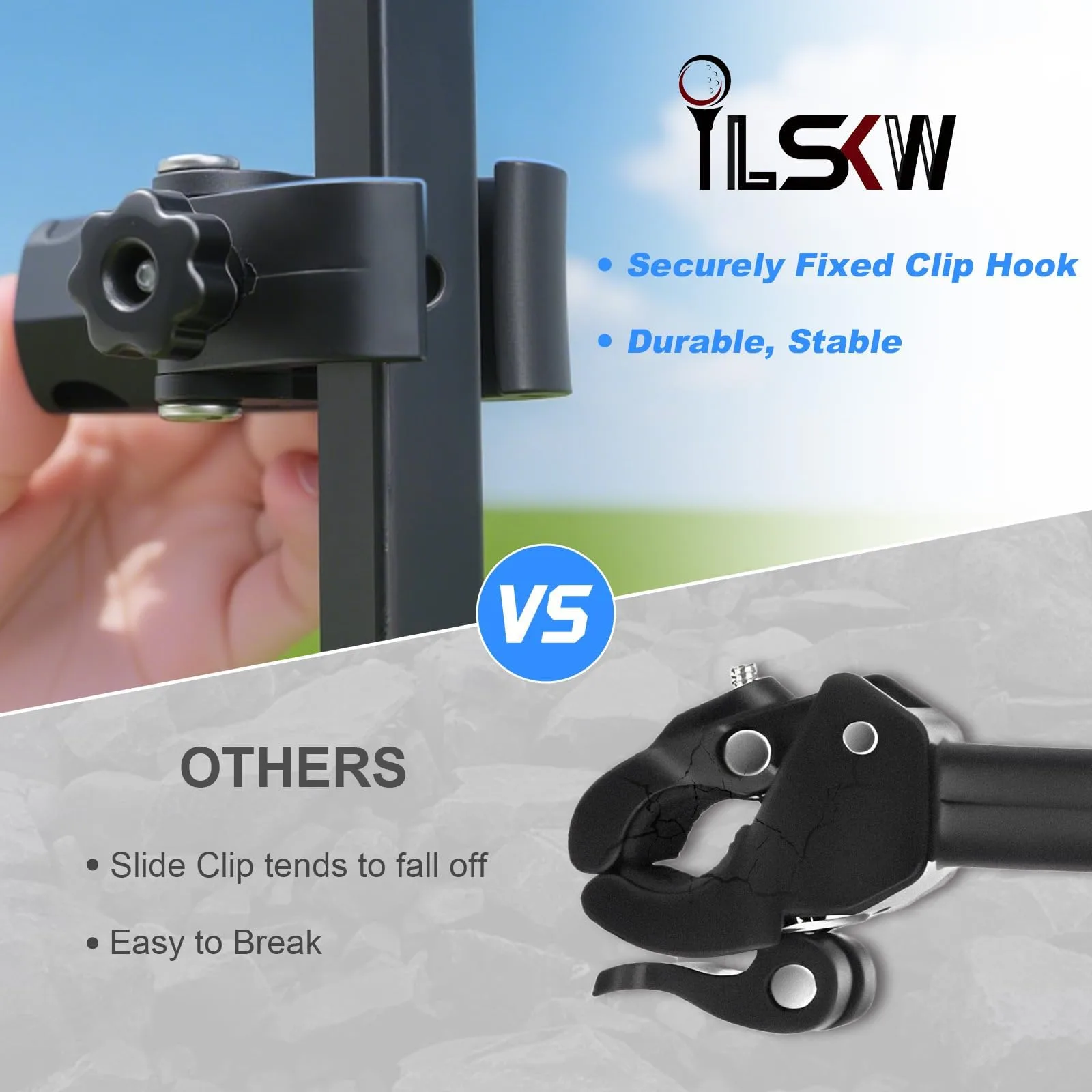 iLSKW Golf Cart Flag Holder Kit for Yamaha, E-Z-GO & Club Car image 3