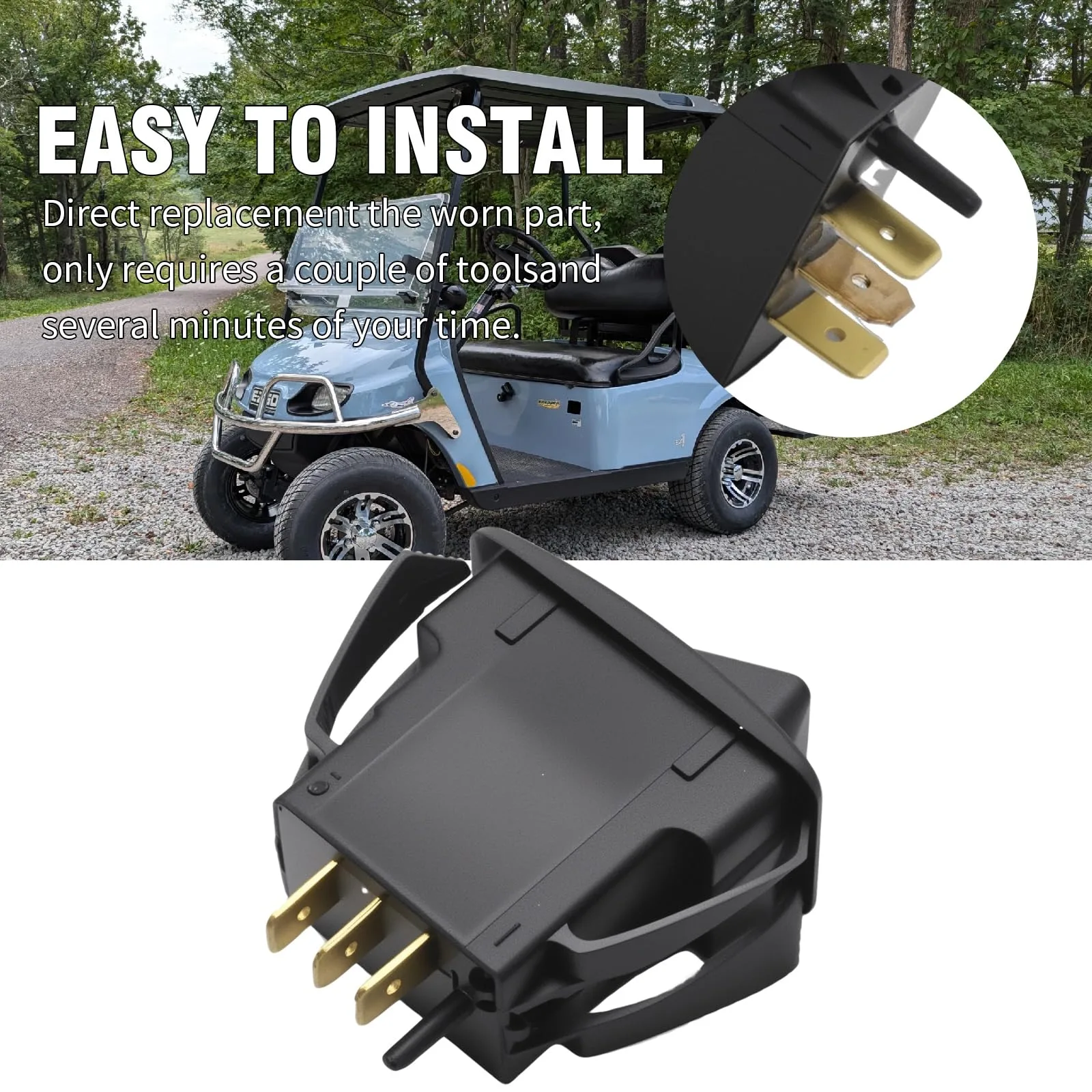VIKKSAER Forward Reverse Switch for E-Z-GO TXT PDS image 2