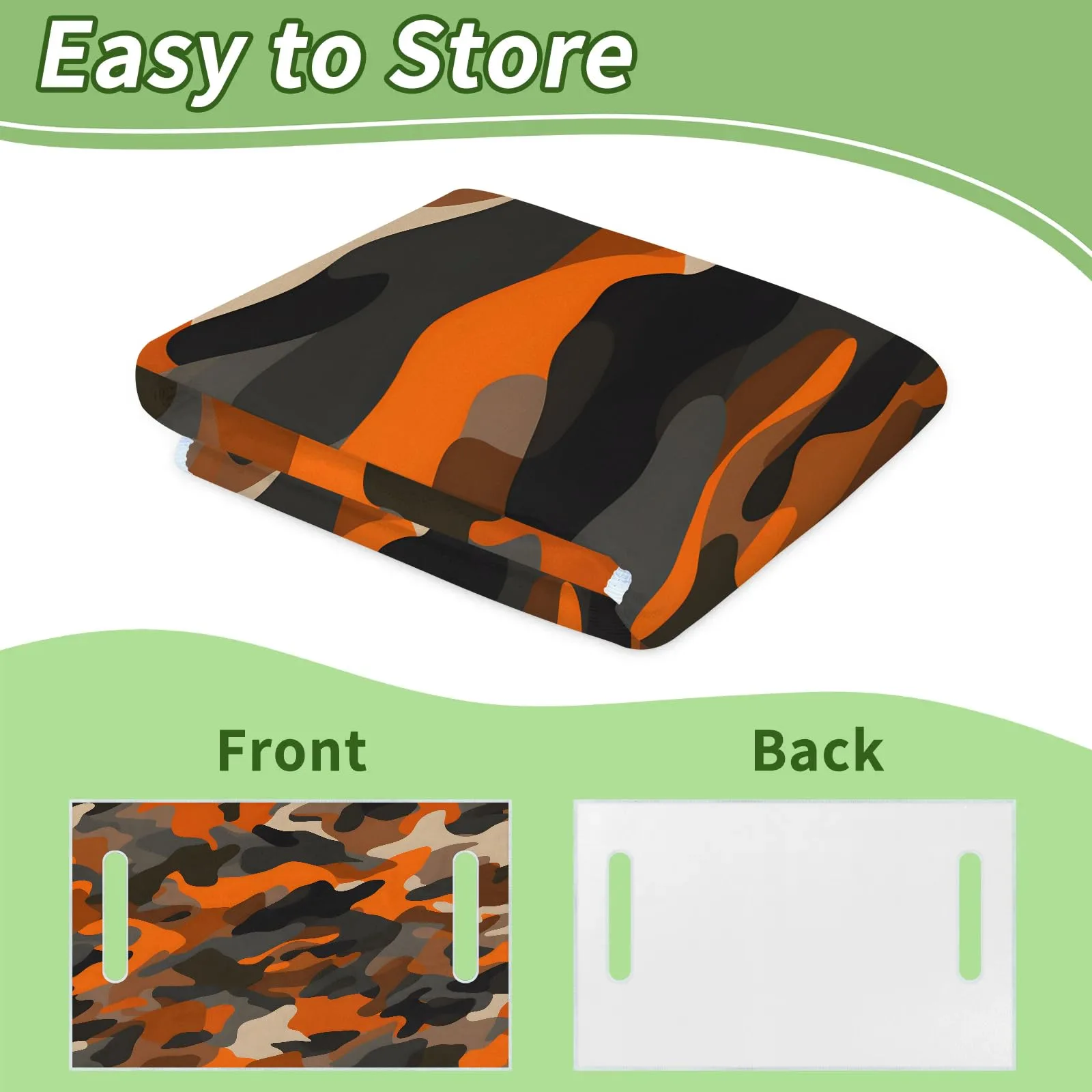 Tiveruda Retro Camo Golf Cart Seat Cover, 51 x 31 in image 4