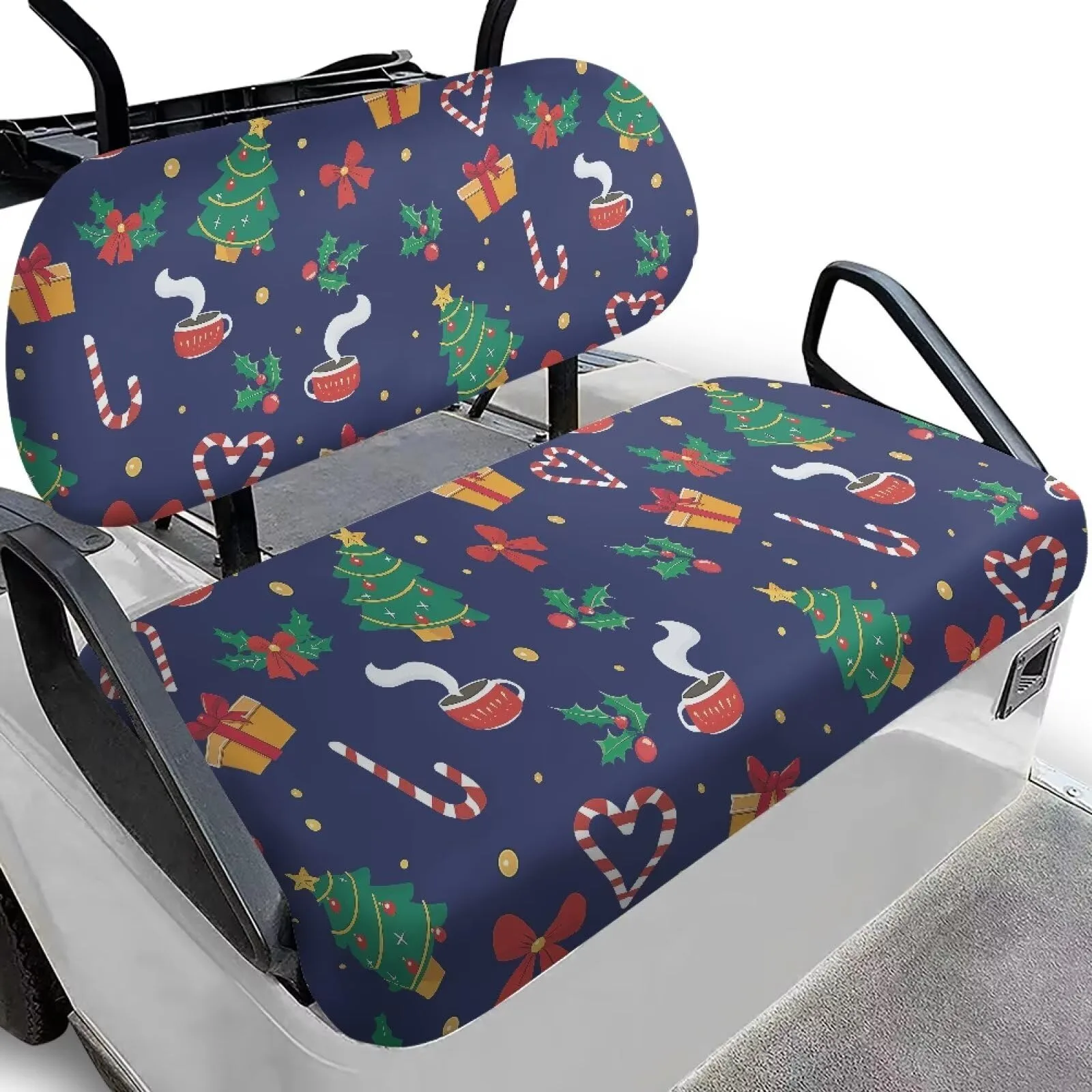 Quidrwyo Christmas Tree Golf Cart Seat Covers