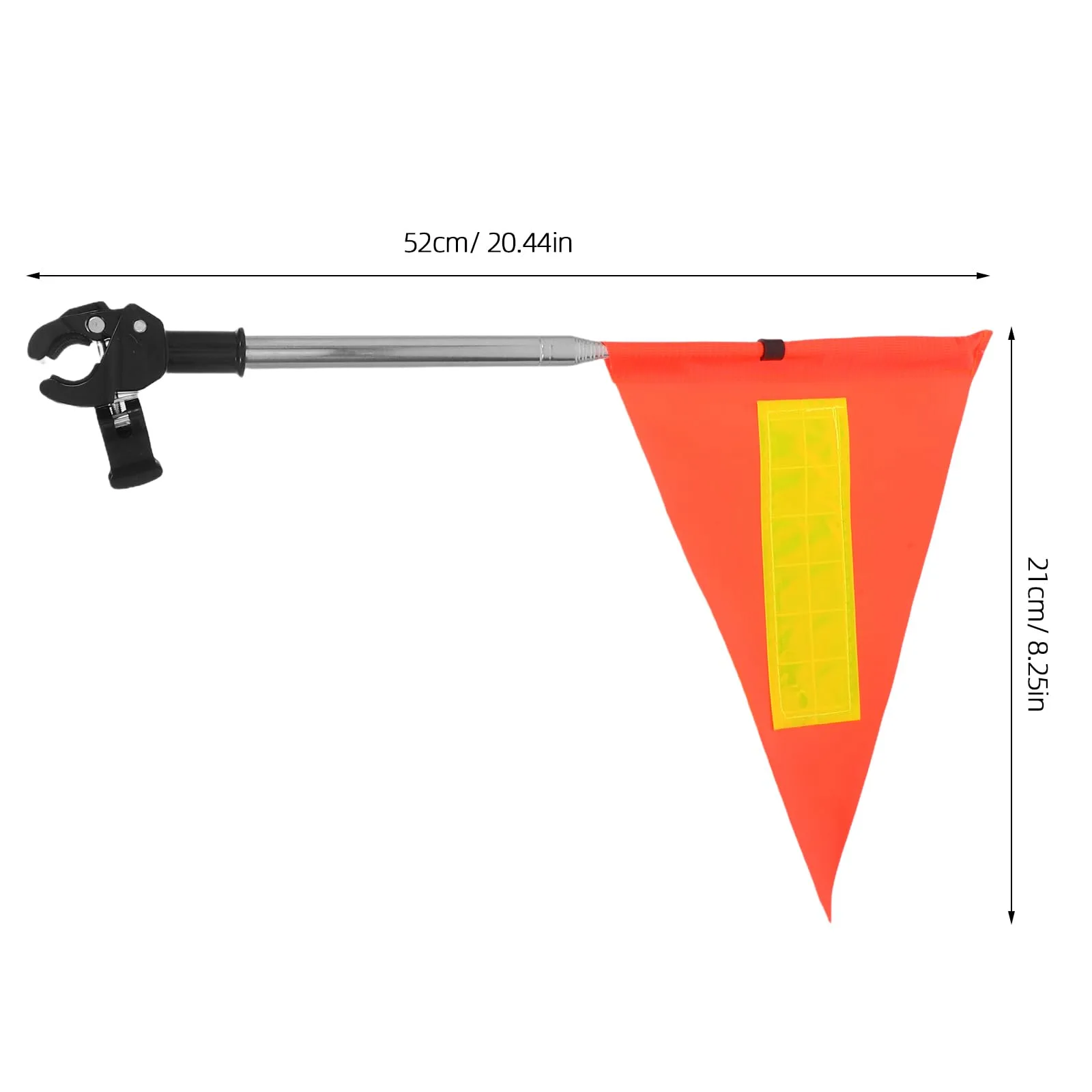 ARTIBETTER Orange Reflective Telescopic Triangle Safety Flag image 2