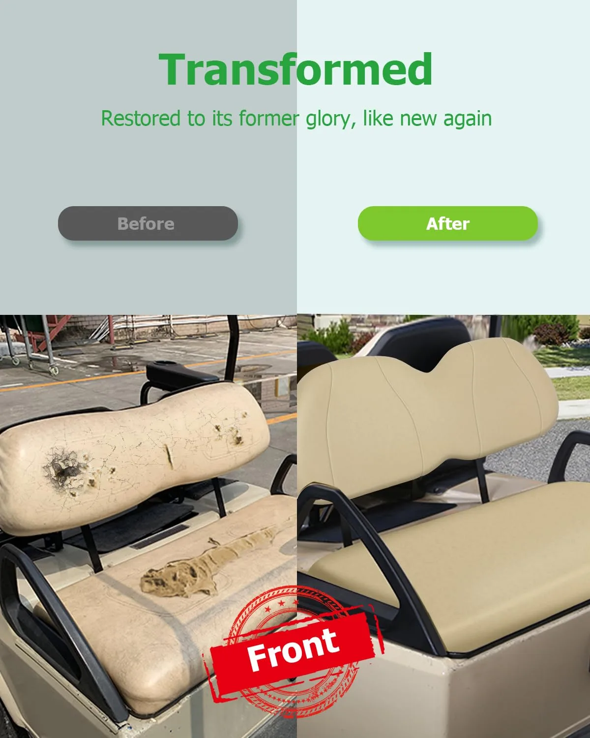 ILVGOLF Front Seat Cushions for Club Car Precedent image 4