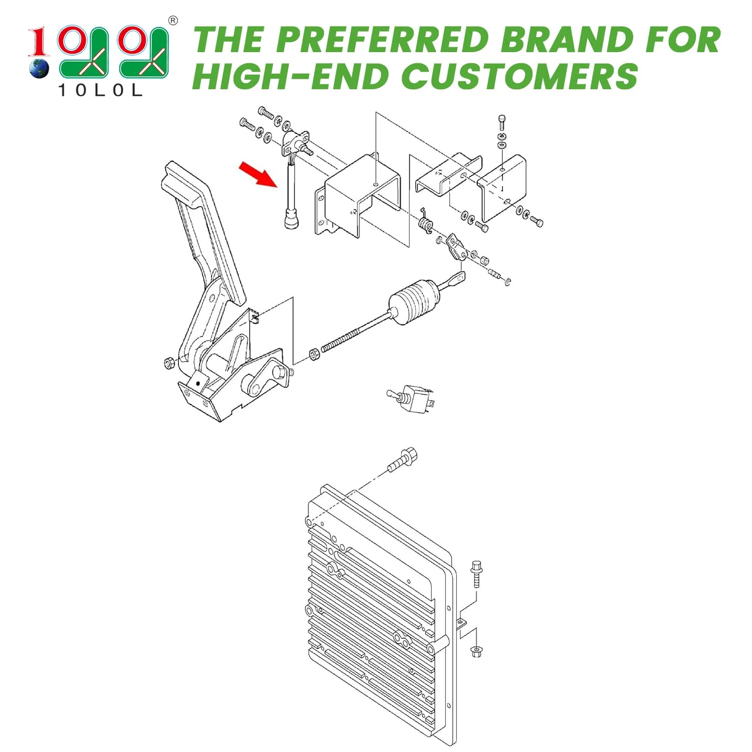 10L0L Throttle Sensor for Yamaha G19 and G22 Electric Carts image 2