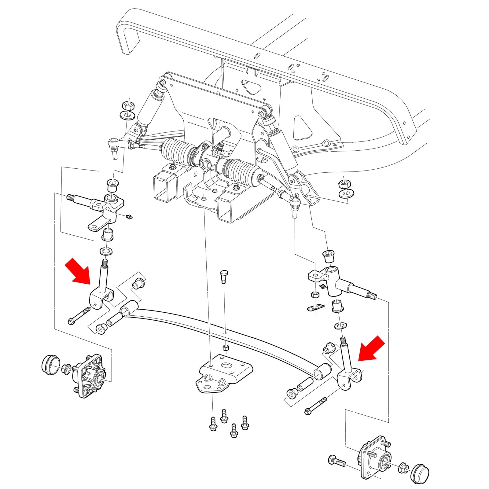10L0L King Pin Kit for Club Car Precedent 2004-Up image 3