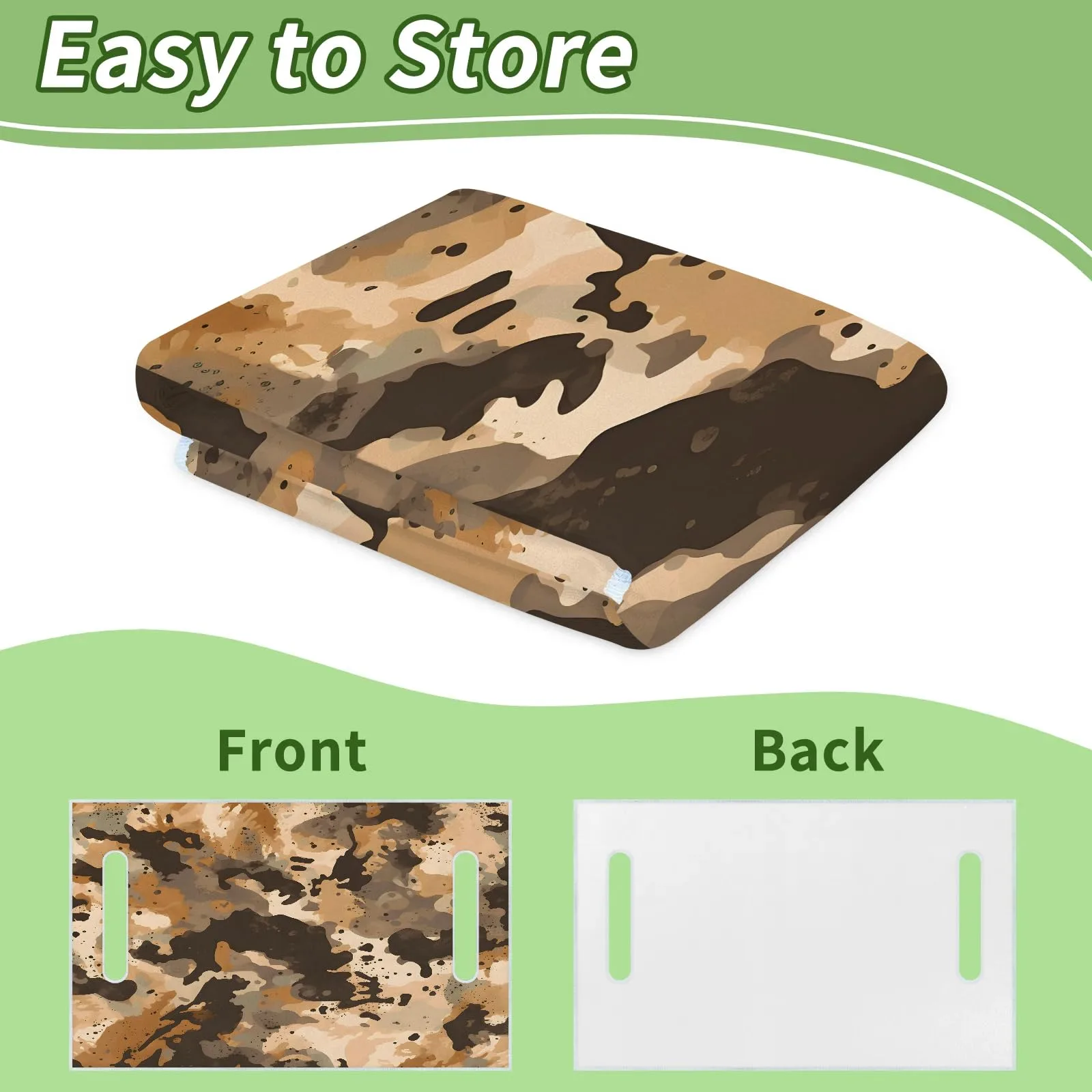 Tiveruda Brown Camouflage Golf Cart Seat Cover image 4