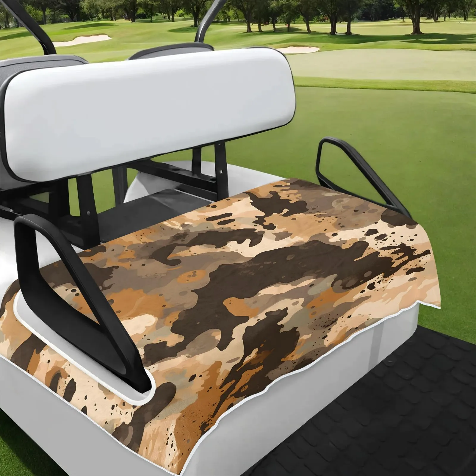 Tiveruda Brown Camouflage Golf Cart Seat Cover