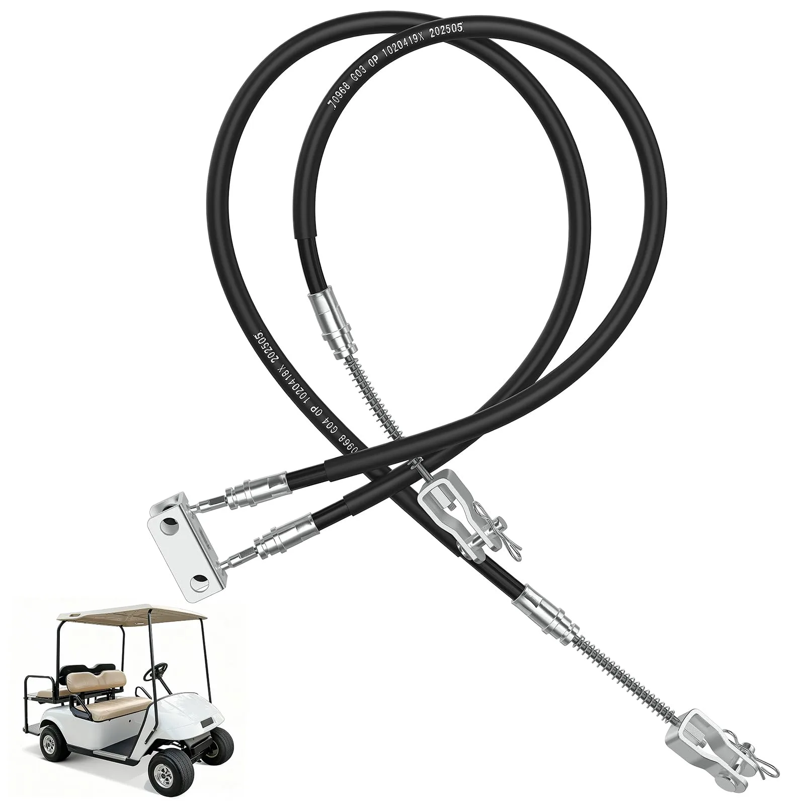 DRIVE UP E-Z-GO TXT Brake Cable Kit DU00145 — Fits 1994–2008 TXT & Medalist