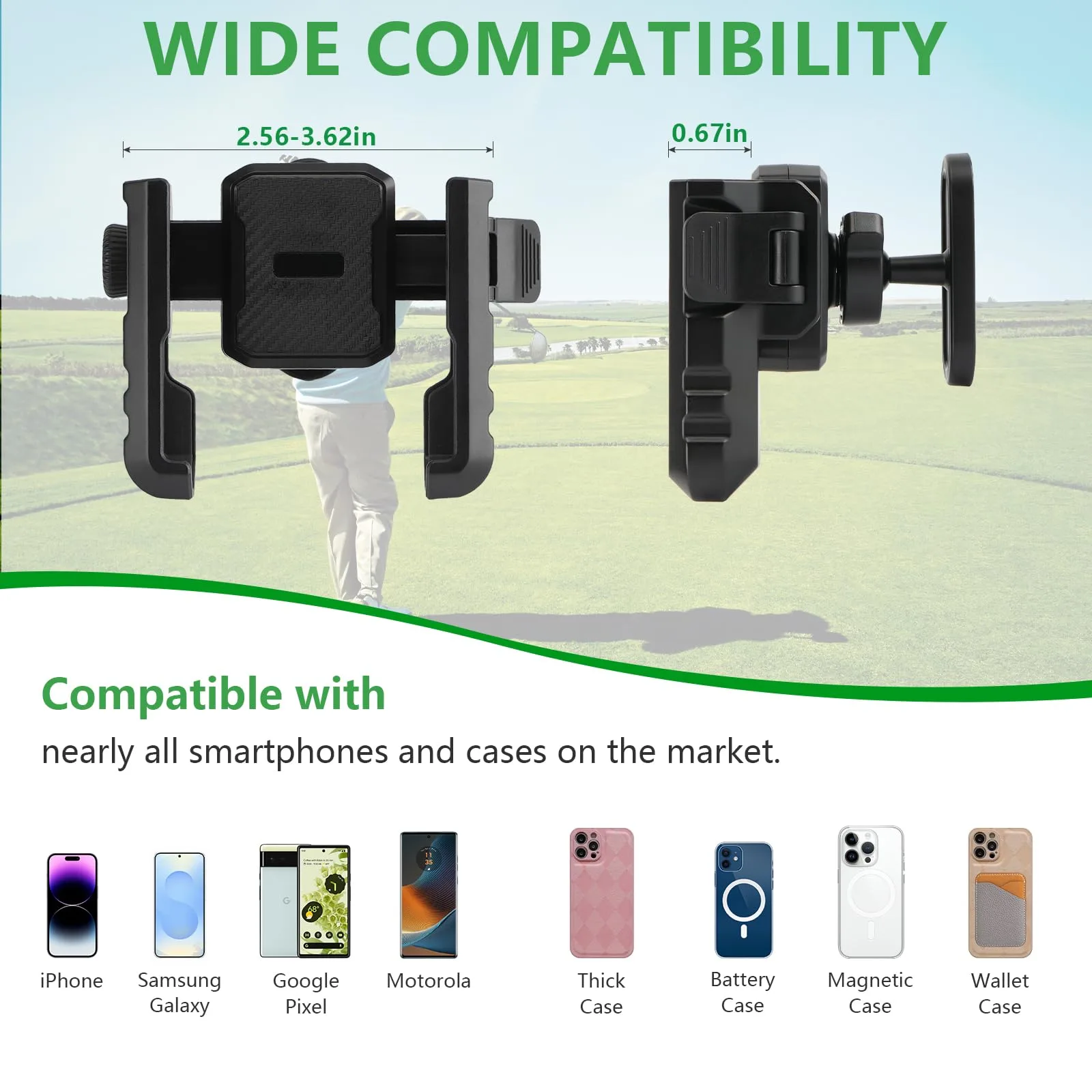 EagleFlight G-Pro007 Magnetic Golf Cart Phone Holder image 3