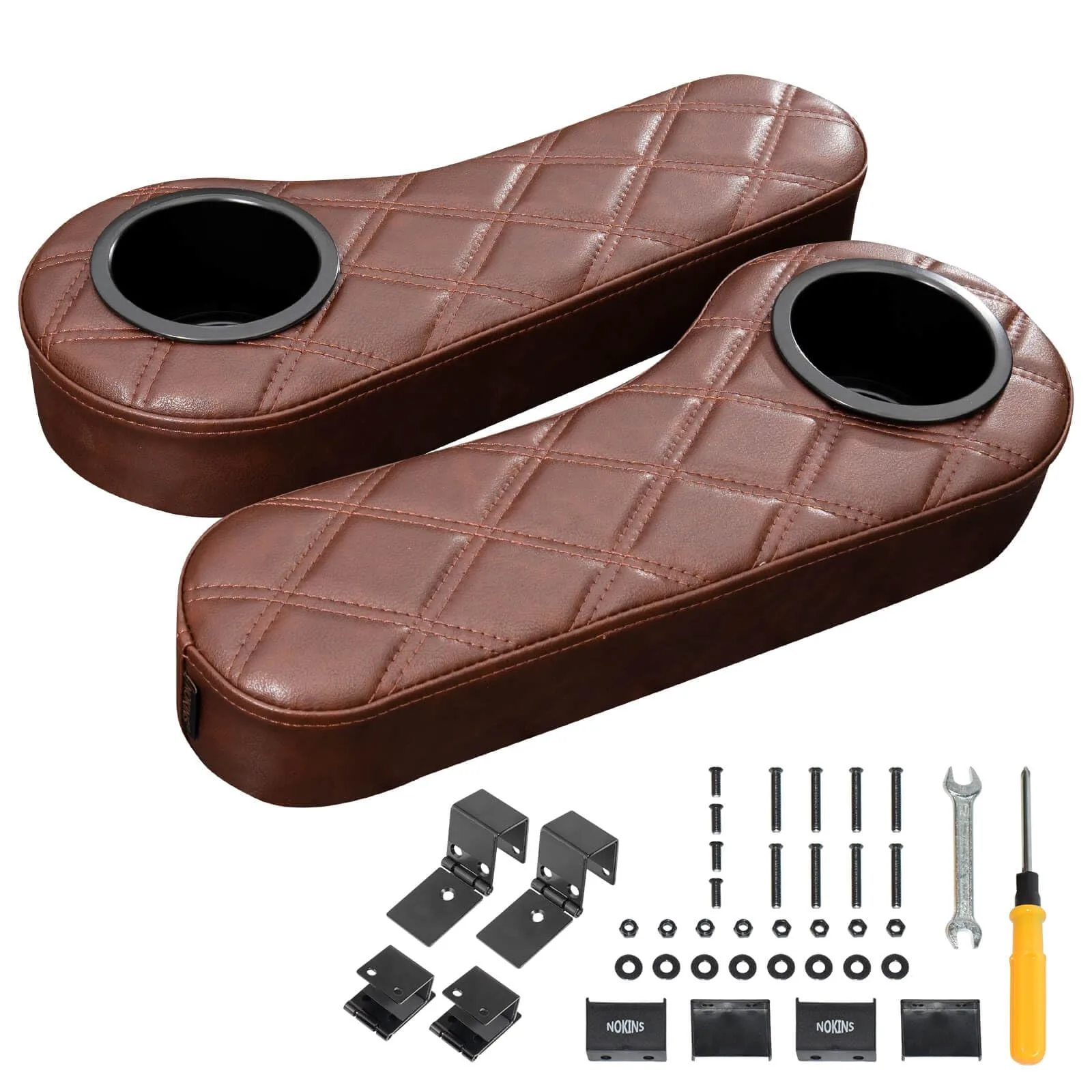 NOKINS Folding Golf Cart Rear Seat Armrests NKSARM004-8438