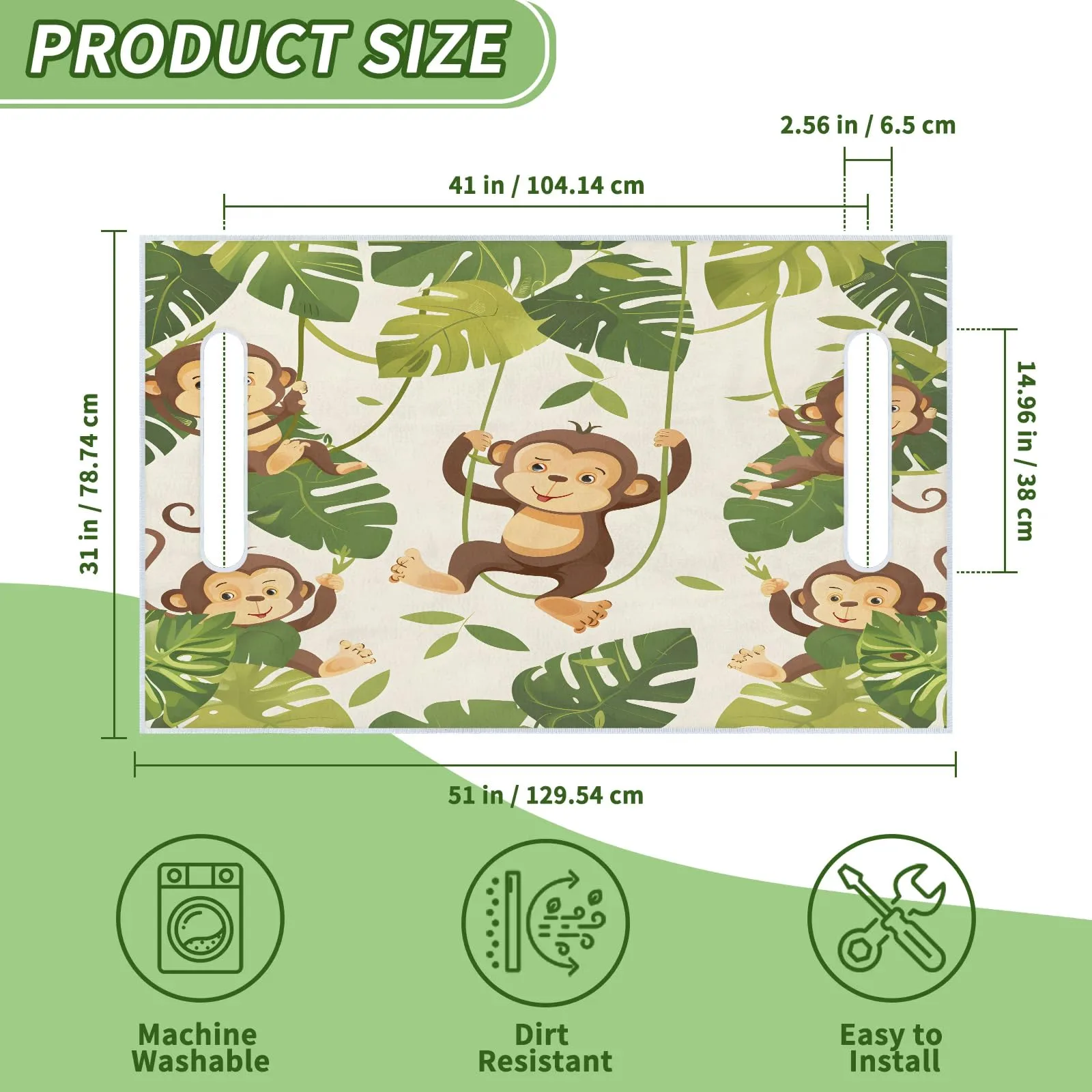 Tiveruda Golf Cart Seat Cover for Double Seats, 51 x 31 in image 2
