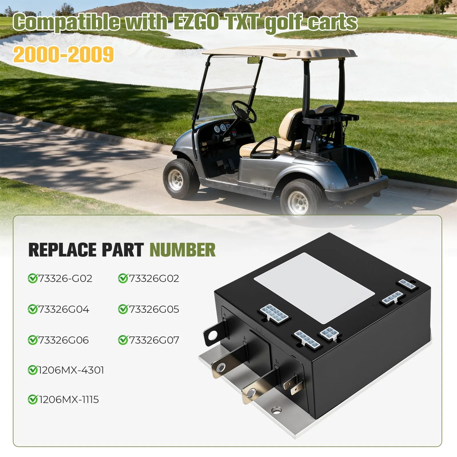 QBselecar 36V Motor Controller for E-Z-GO TXT image 2