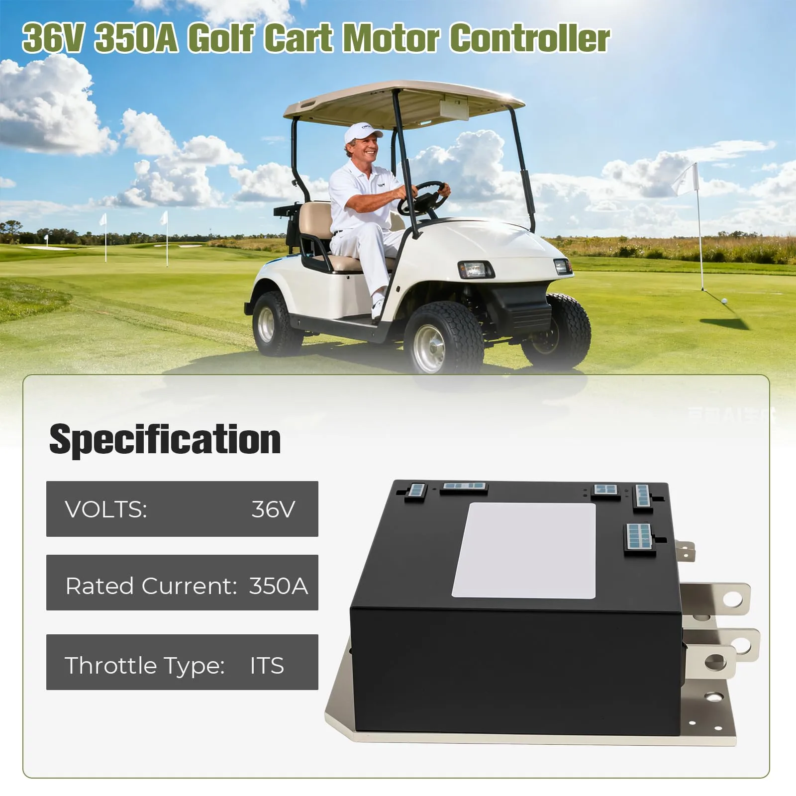 QBselecar 36V Motor Controller for E-Z-GO TXT image 3
