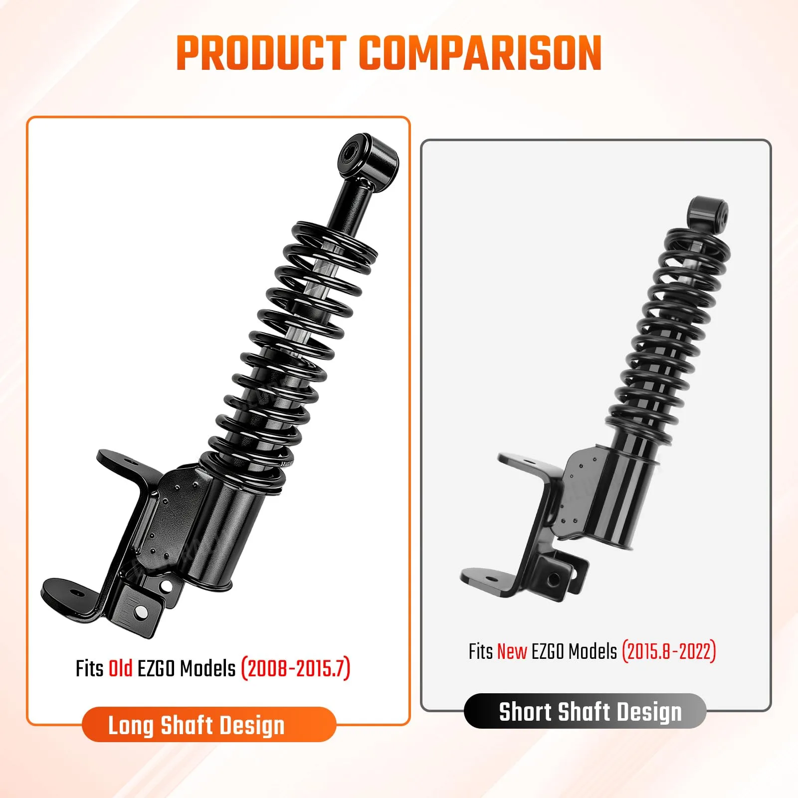 CLUBRALLY EZGO RXV Front Shock Strut Pair 603024 image 2