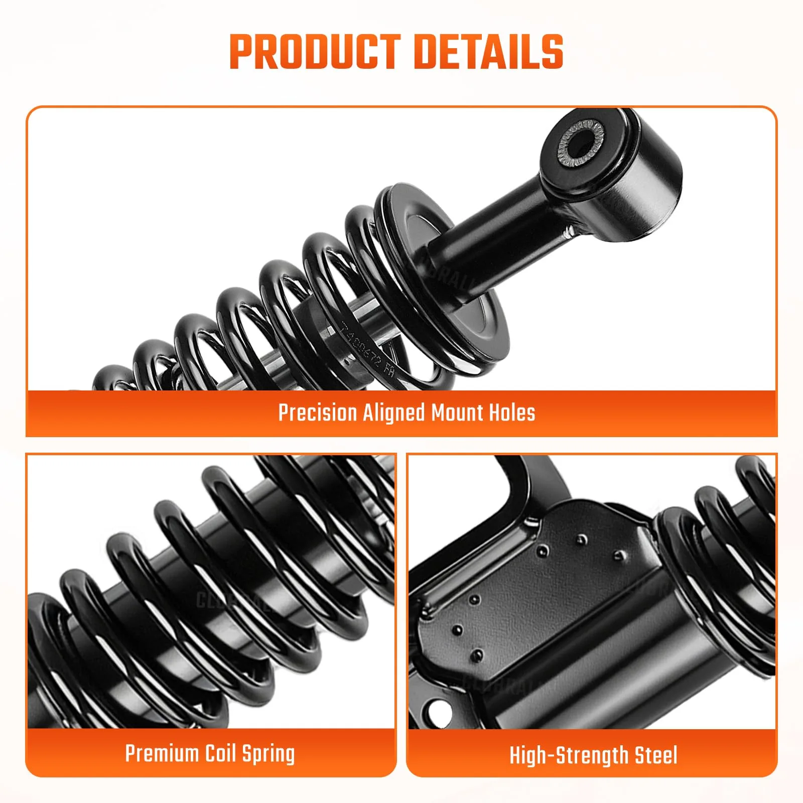 CLUBRALLY EZGO RXV Front Shock Strut Pair 603024 image 4