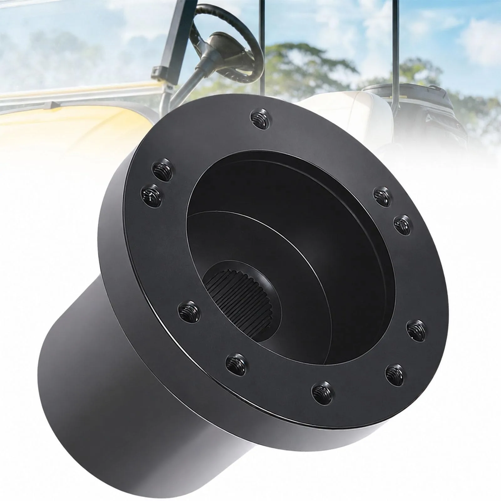 Podoy Steering Wheel Adapter for Club Car DS, 5- and 6-Hole