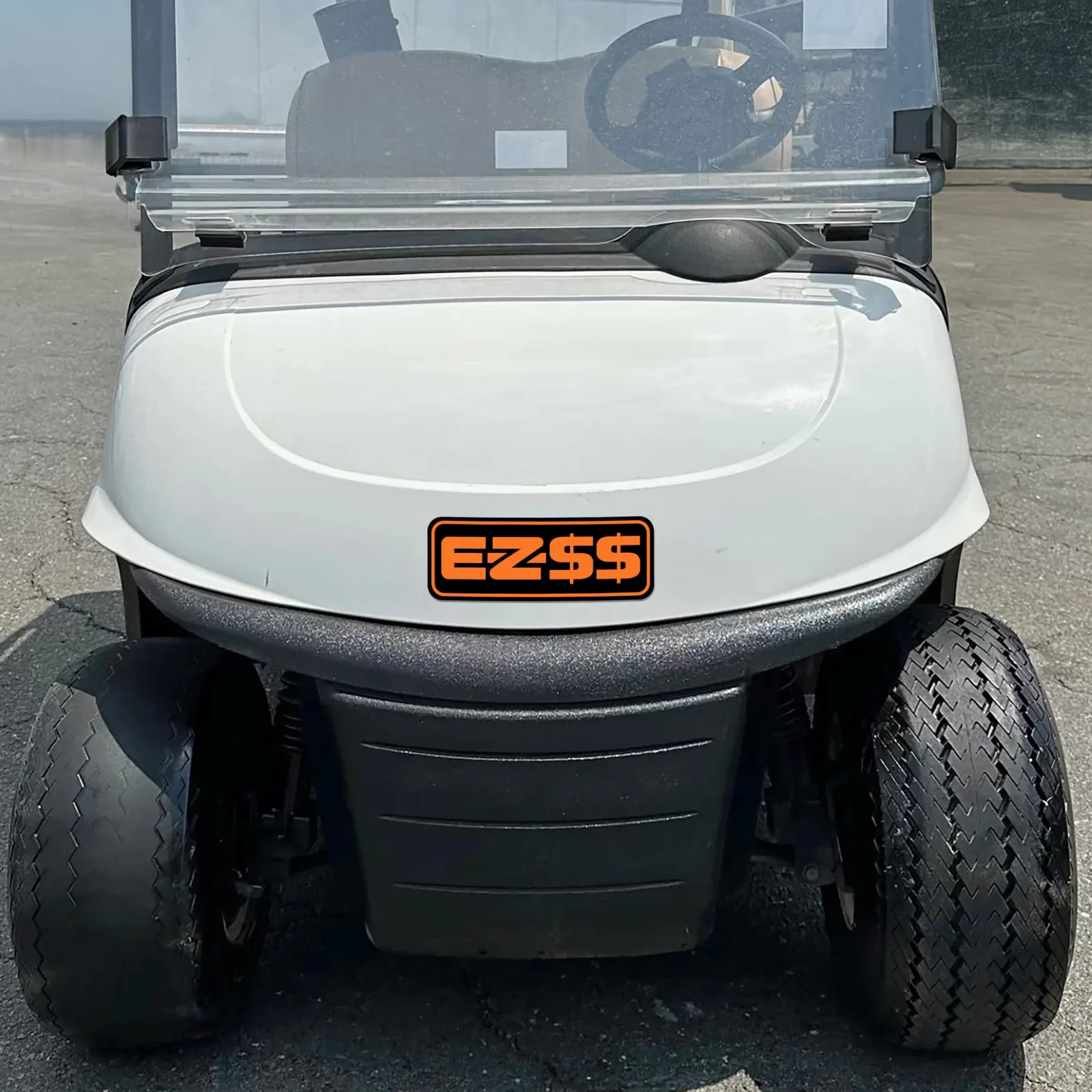 Gimme Golf USA E-Z-GO RXV Front Name Plate Black Orange image 3
