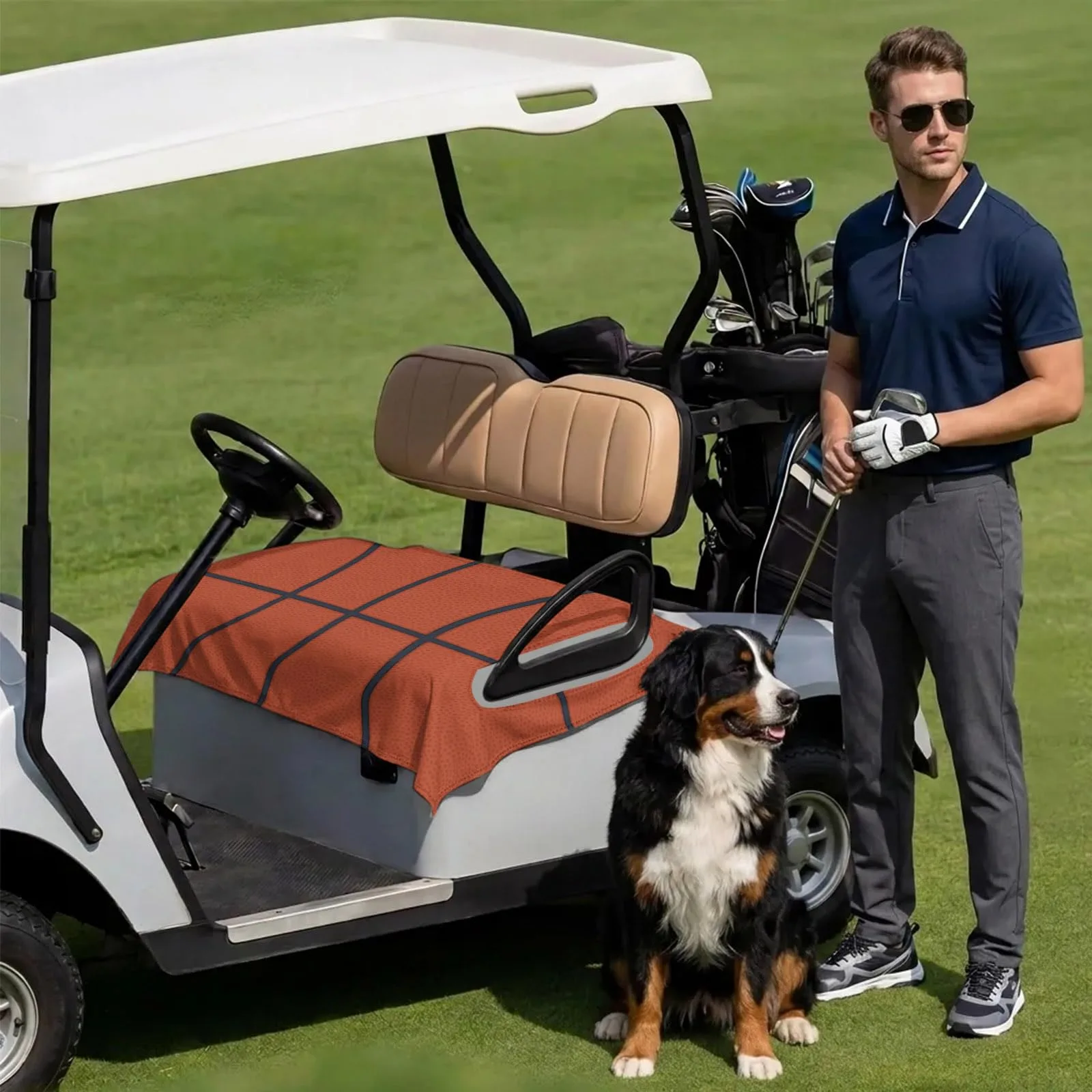 DecorLovee Golf Cart Seat Cover for 2-Seater Carts image 3