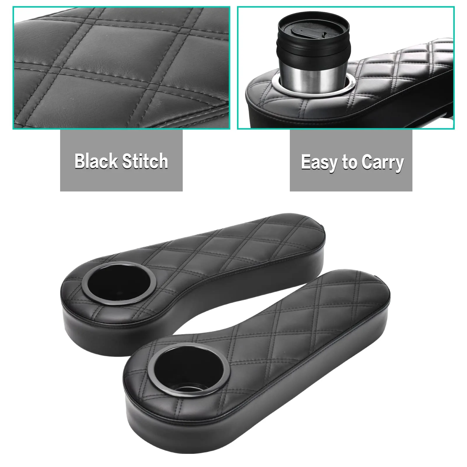 NOKINS Armrest with Cup Holder for Advanced EV Golf Carts image 4