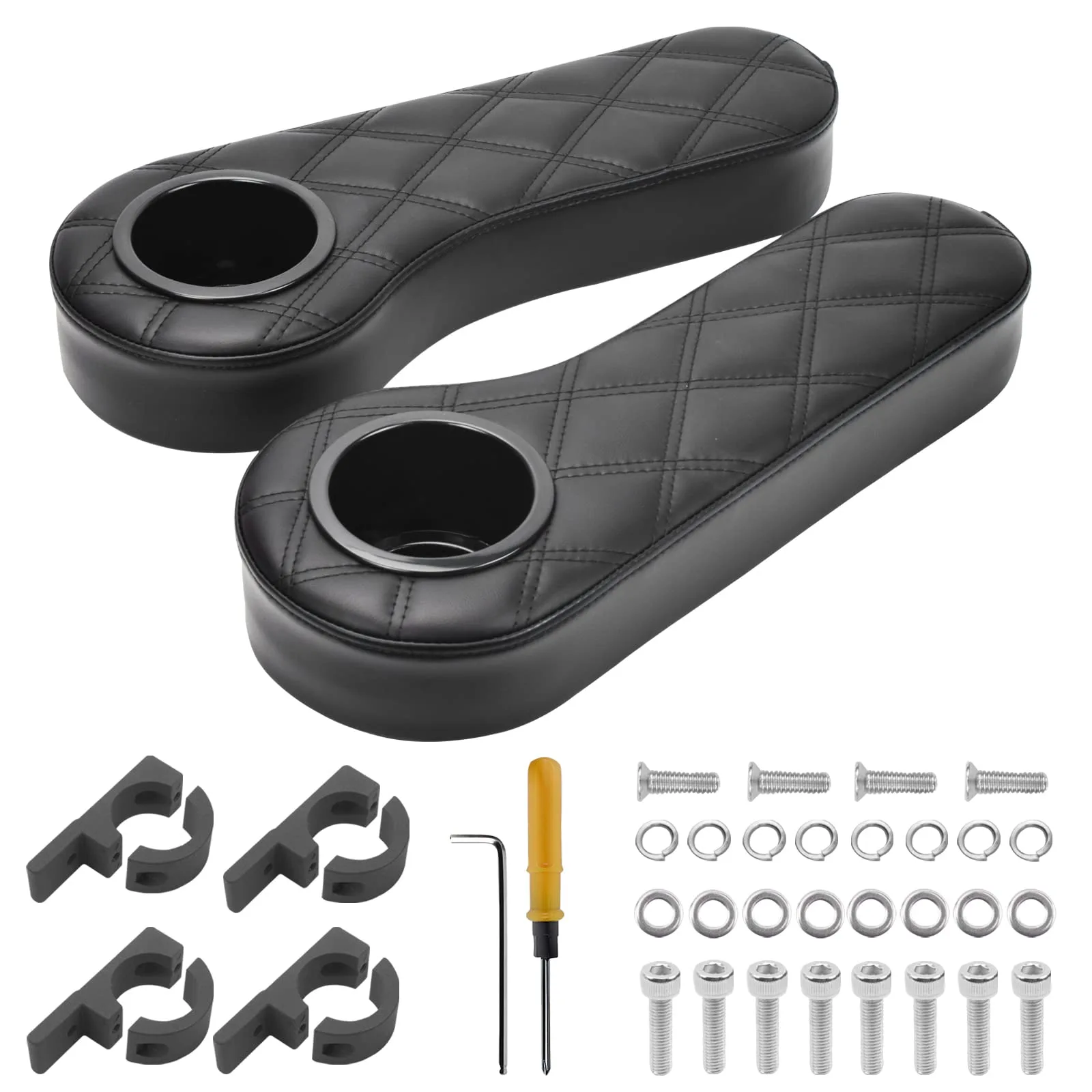 NOKINS Armrest with Cup Holder for Advanced EV Golf Carts
