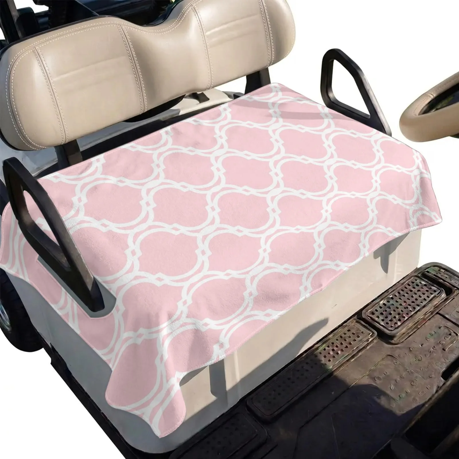 DecorLovee Pink Microfiber Golf Cart Seat Cover Towel 51 x 31