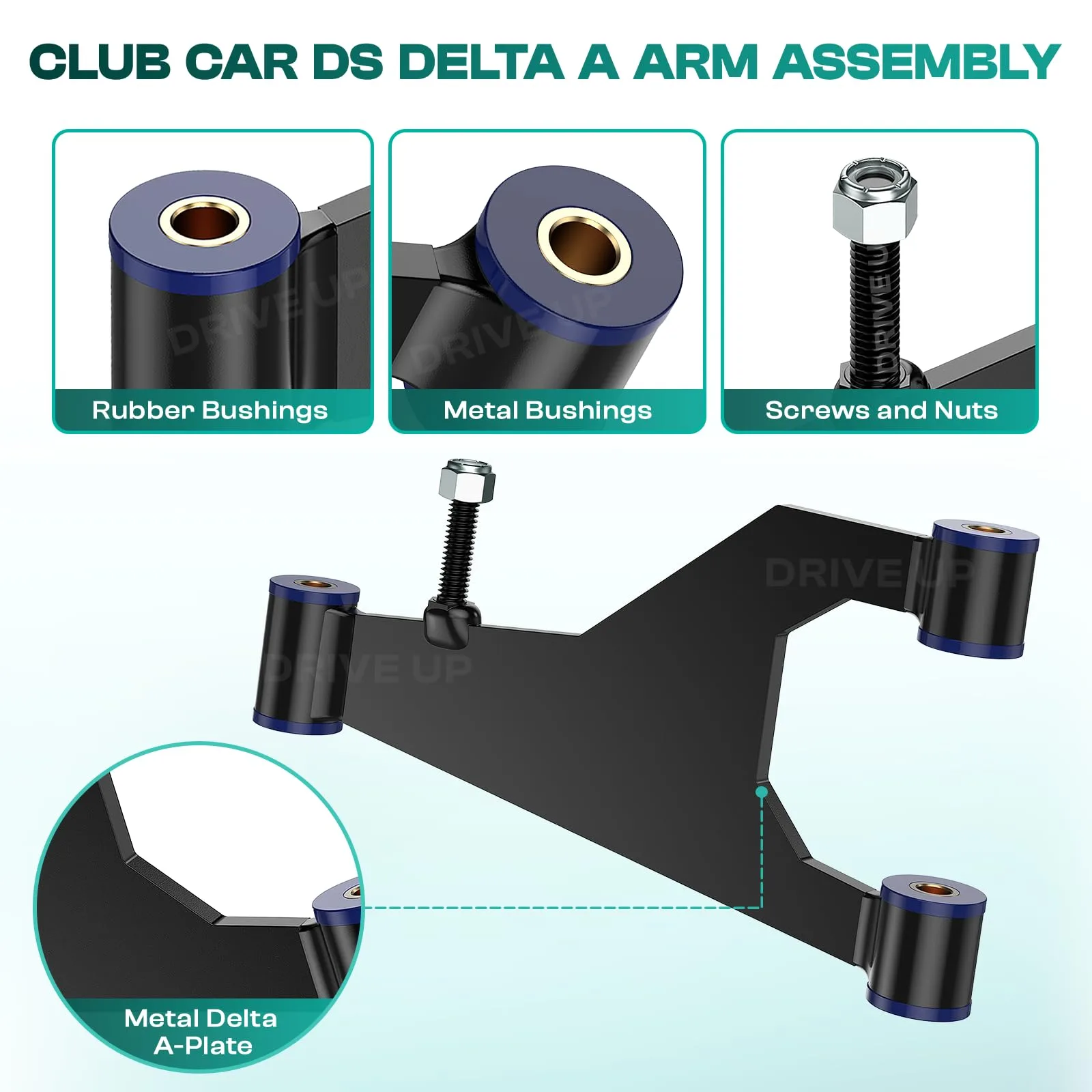 DRIVE UP Delta A-Plate for Club Car DS 1993+ image 3