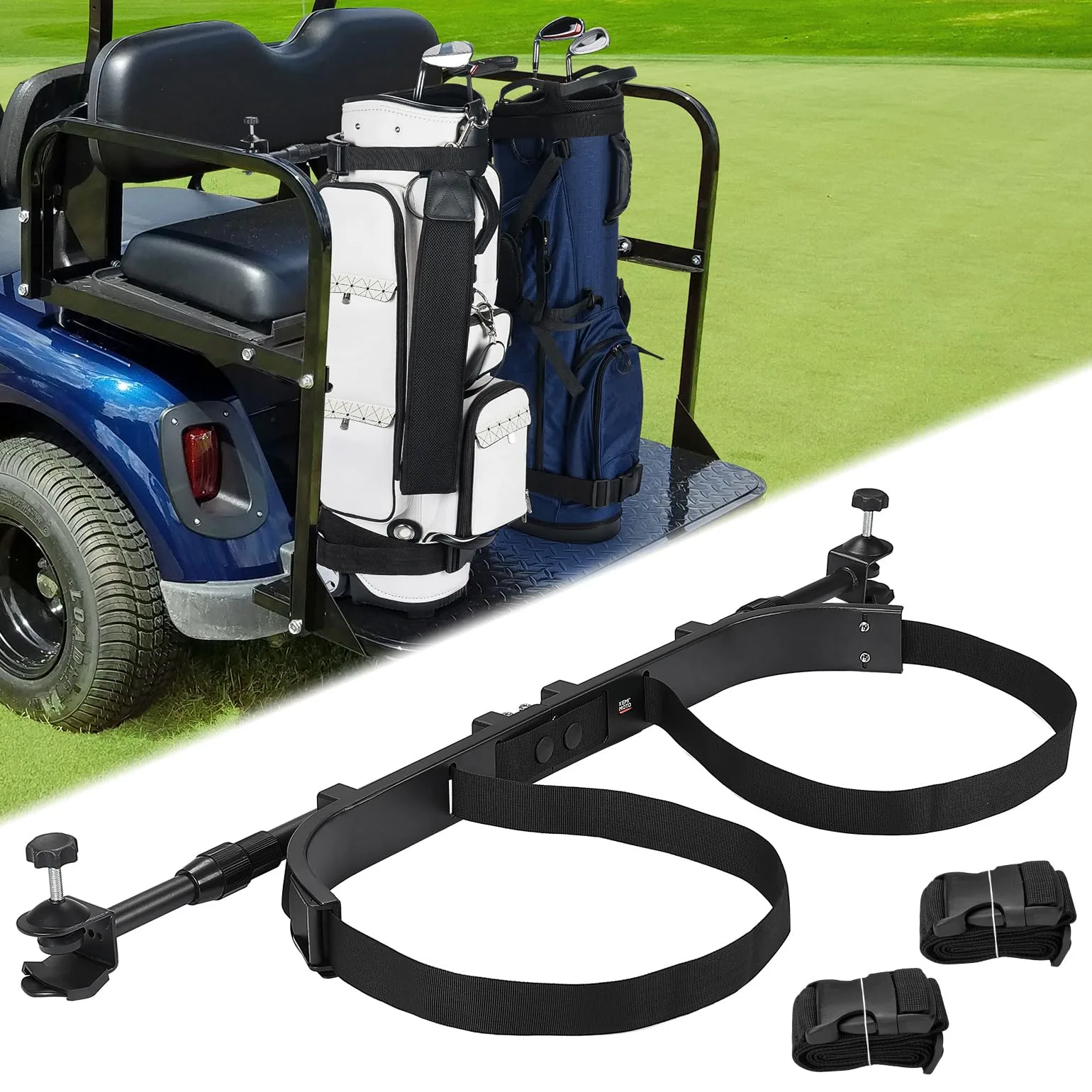 KEMIMOTO Golf Cart Bag Holder Bracket KMB1415-00002-BK