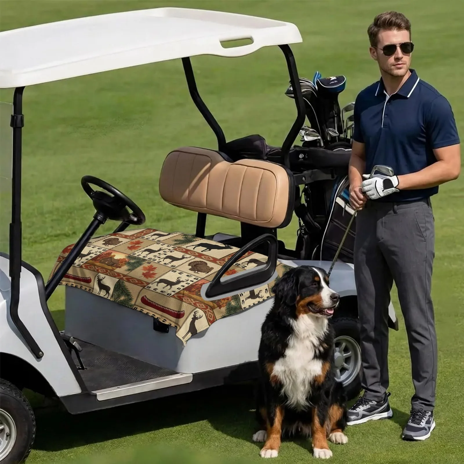 DecorLovee Golf Cart Seat Cover for 2-Seater Carts image 3
