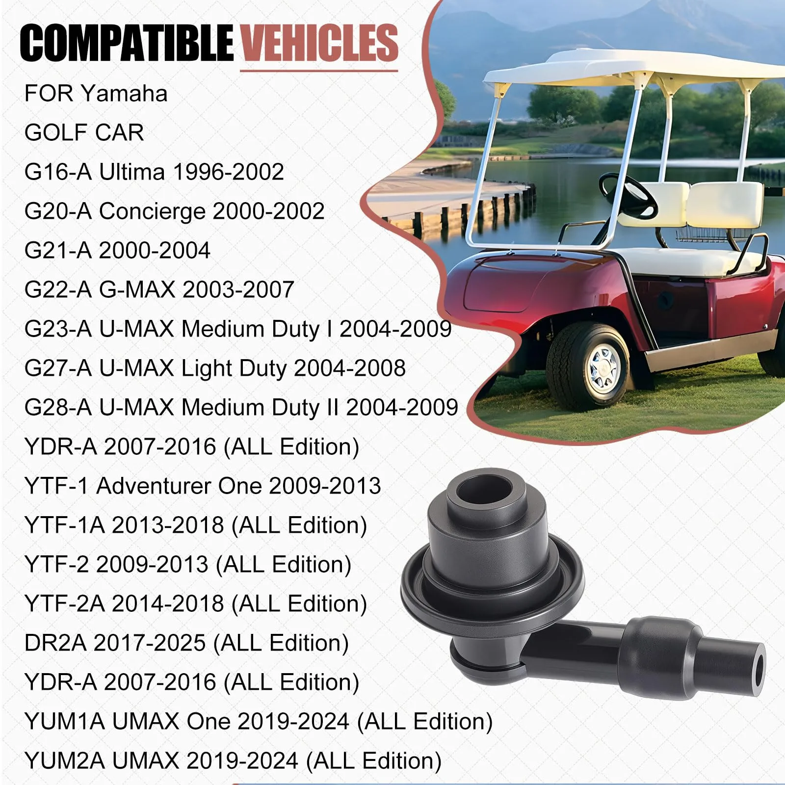 Zozoye Spark Plug Cap for Yamaha Golf Carts 7CN-H2370 image 2