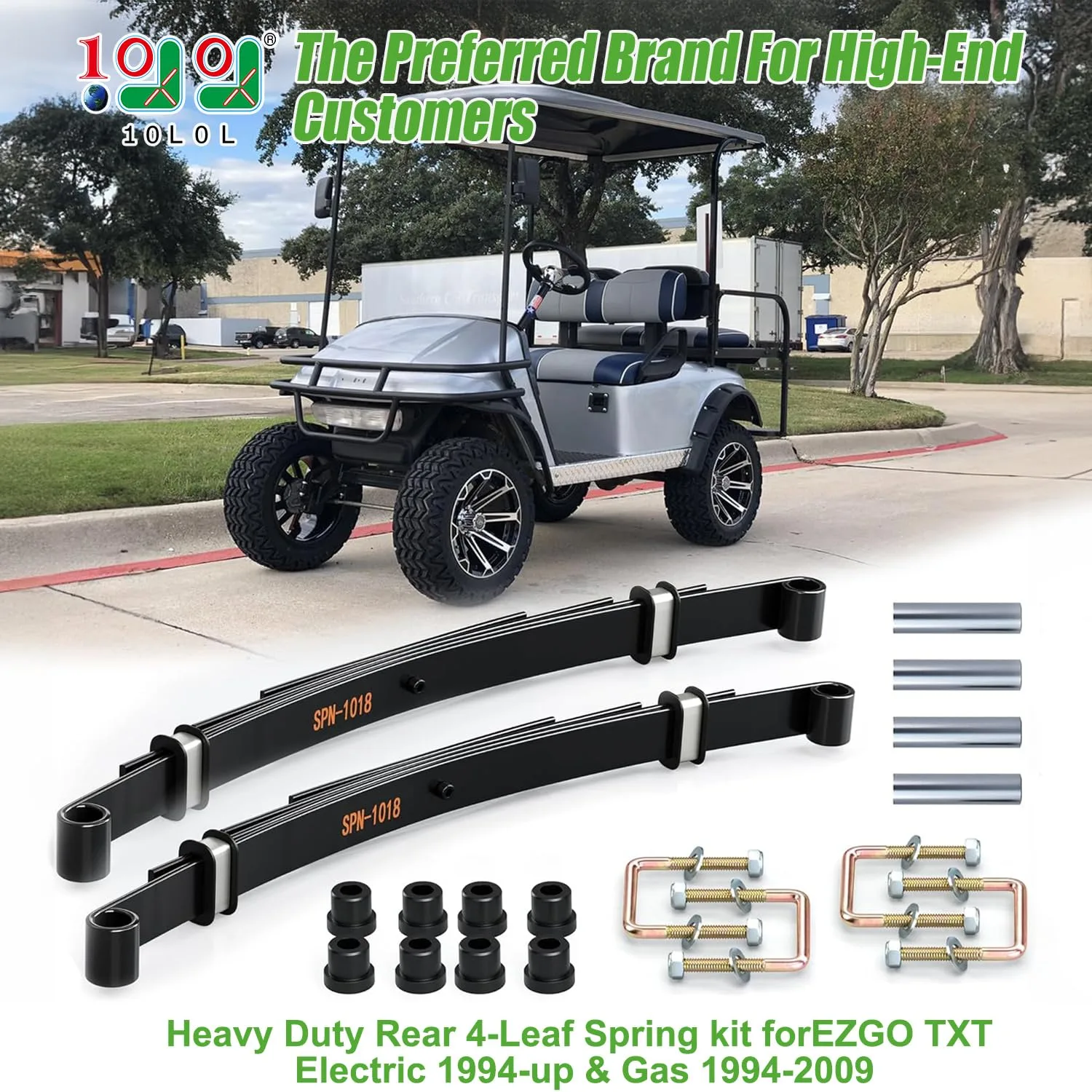 10L0L 4-Leaf Rear Spring Kit for E-Z-GO TXT (1994–2013) image 3